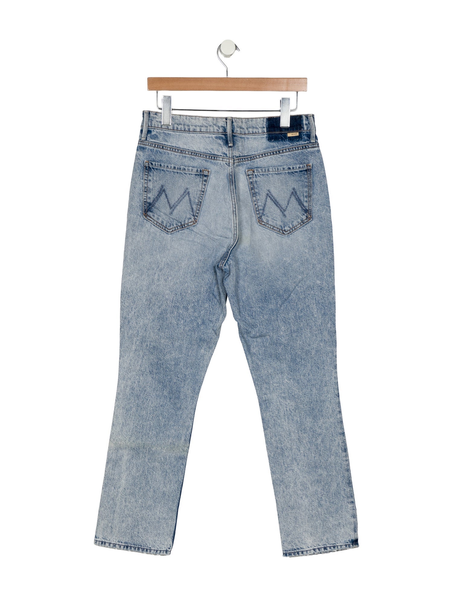 Mother Mid-Rise Straight Leg Jeans