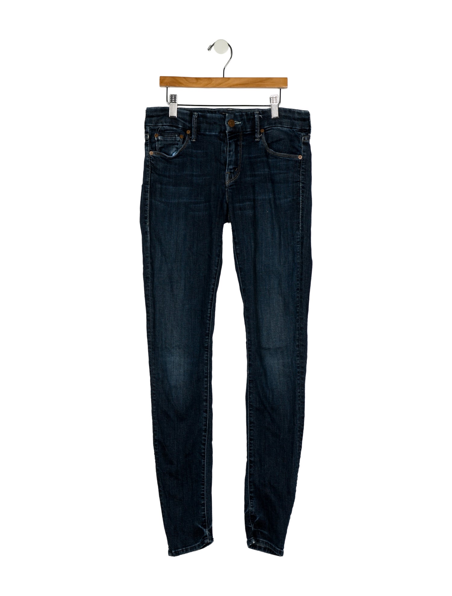 Mother Mid-Rise Straight Leg Jeans