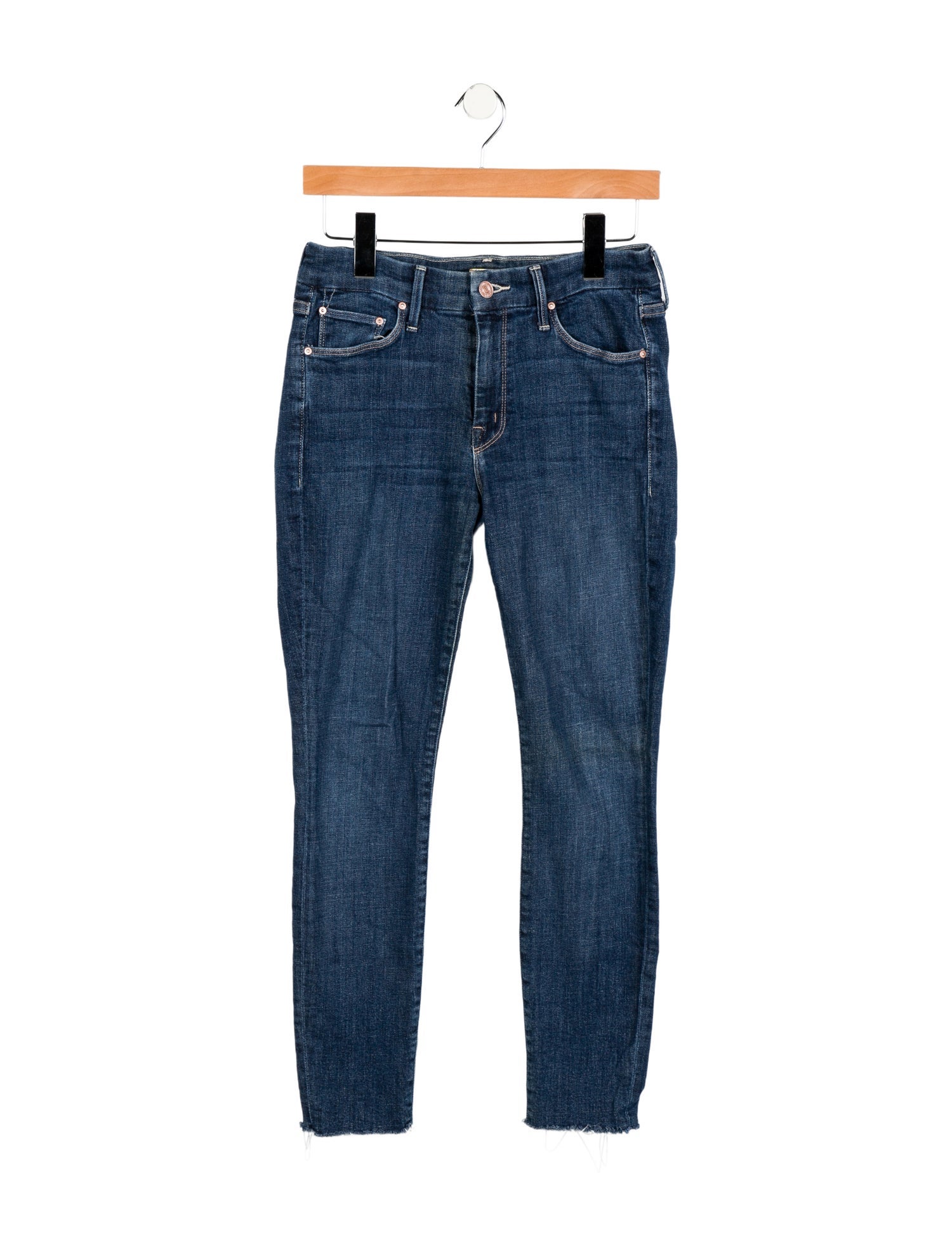 Mother Mid-Rise Skinny Leg Jeans