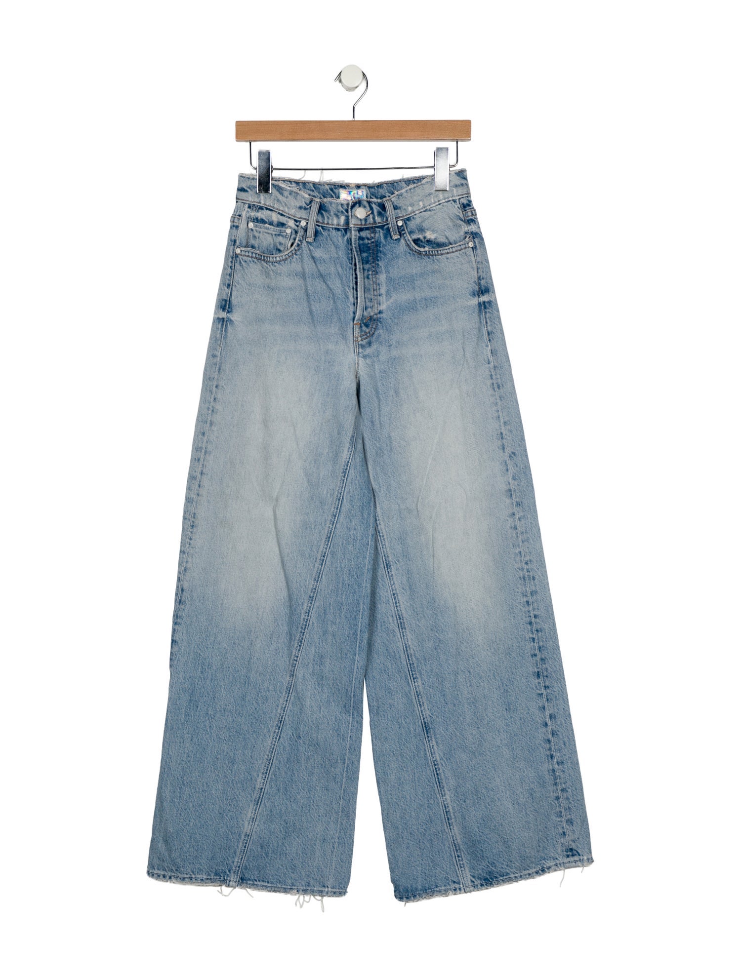 Mother Mid-Rise Wide Leg Jeans
