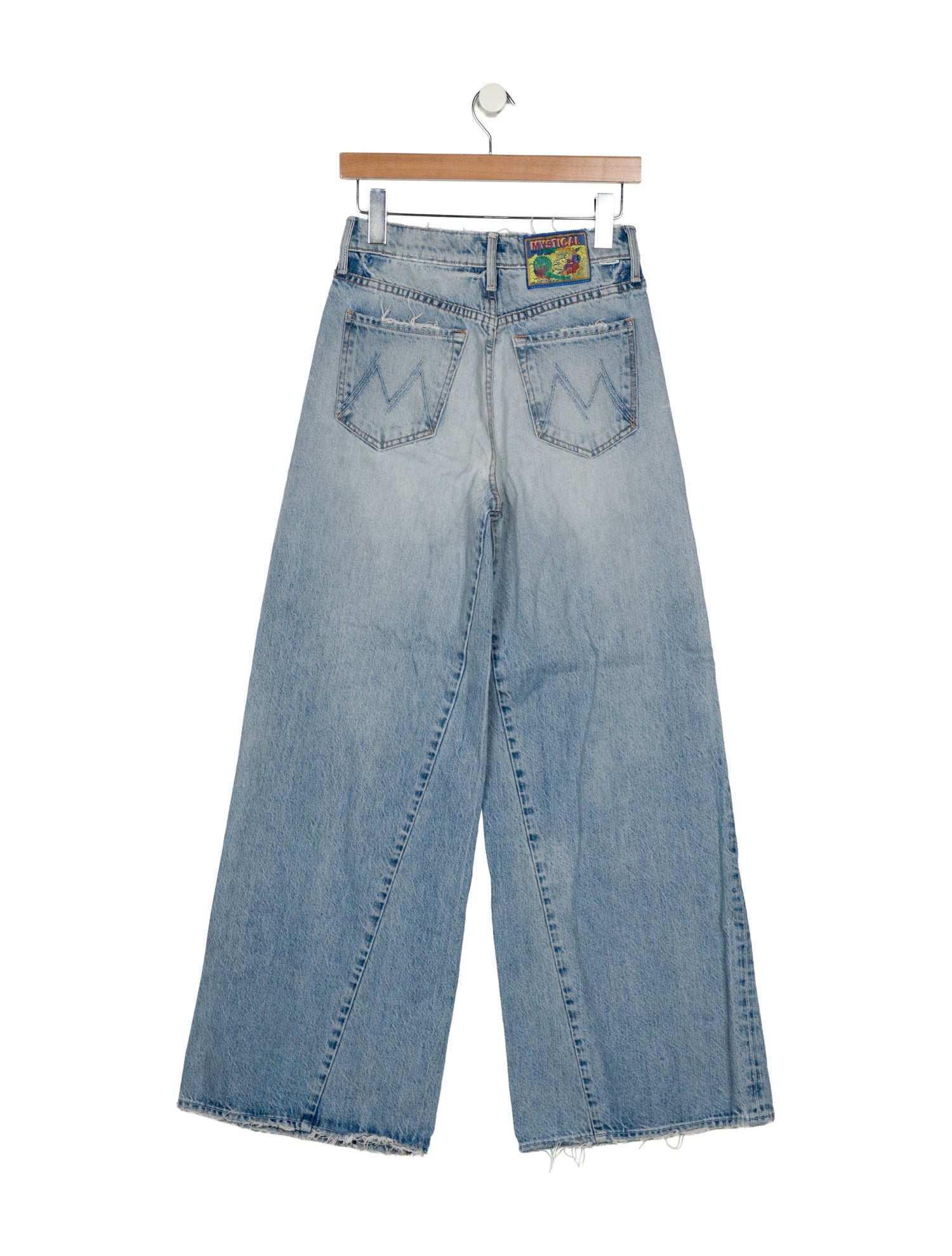 Mother Mid-Rise Wide Leg Jeans