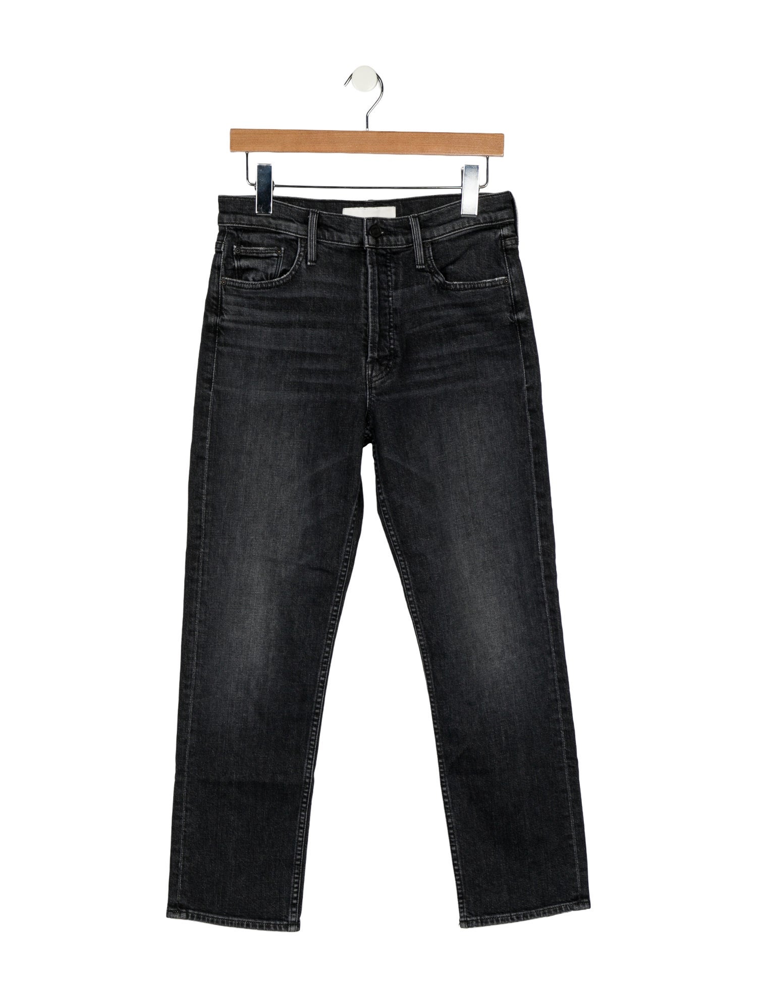Mother Mid-Rise Straight Leg Jeans