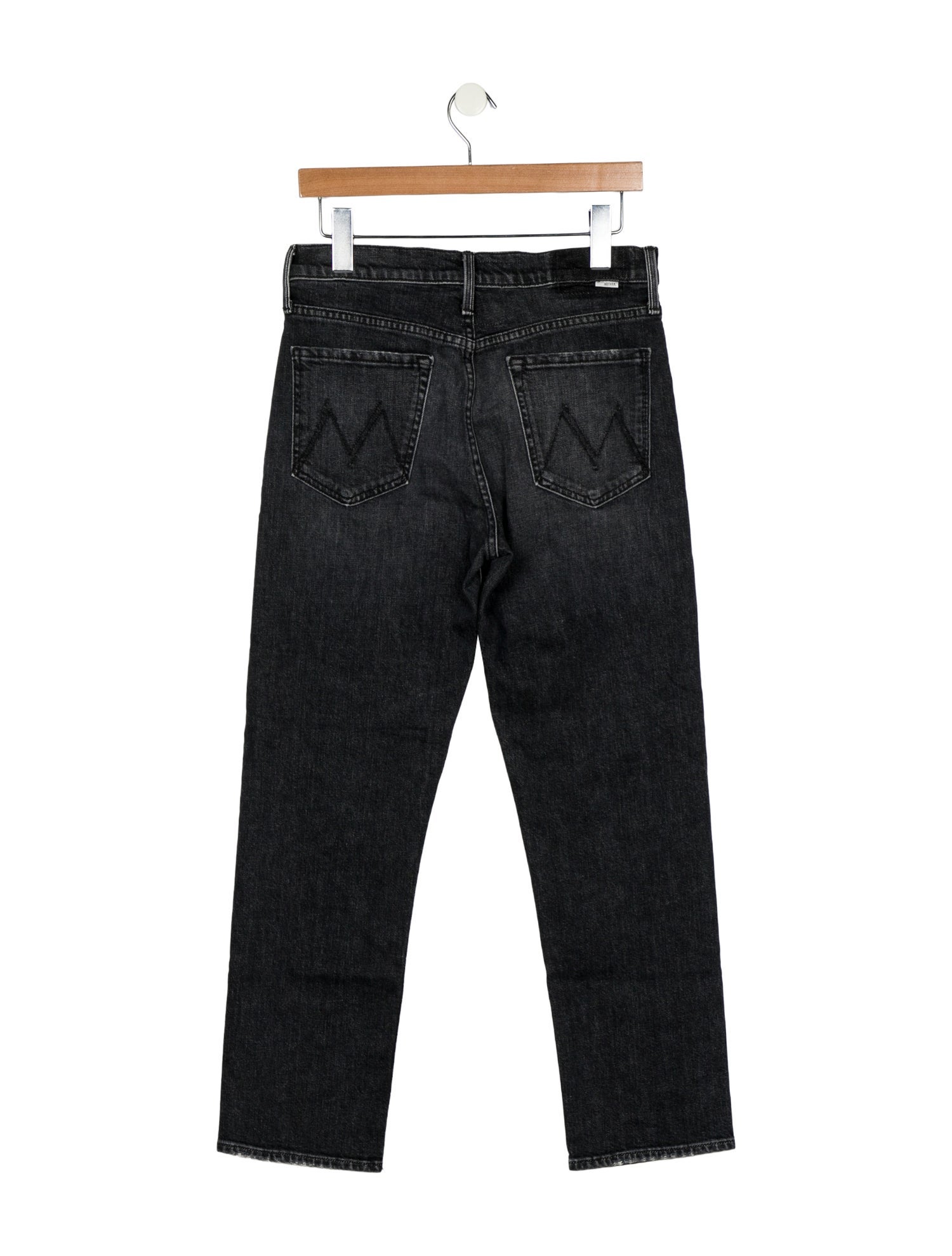 Mother Mid-Rise Straight Leg Jeans