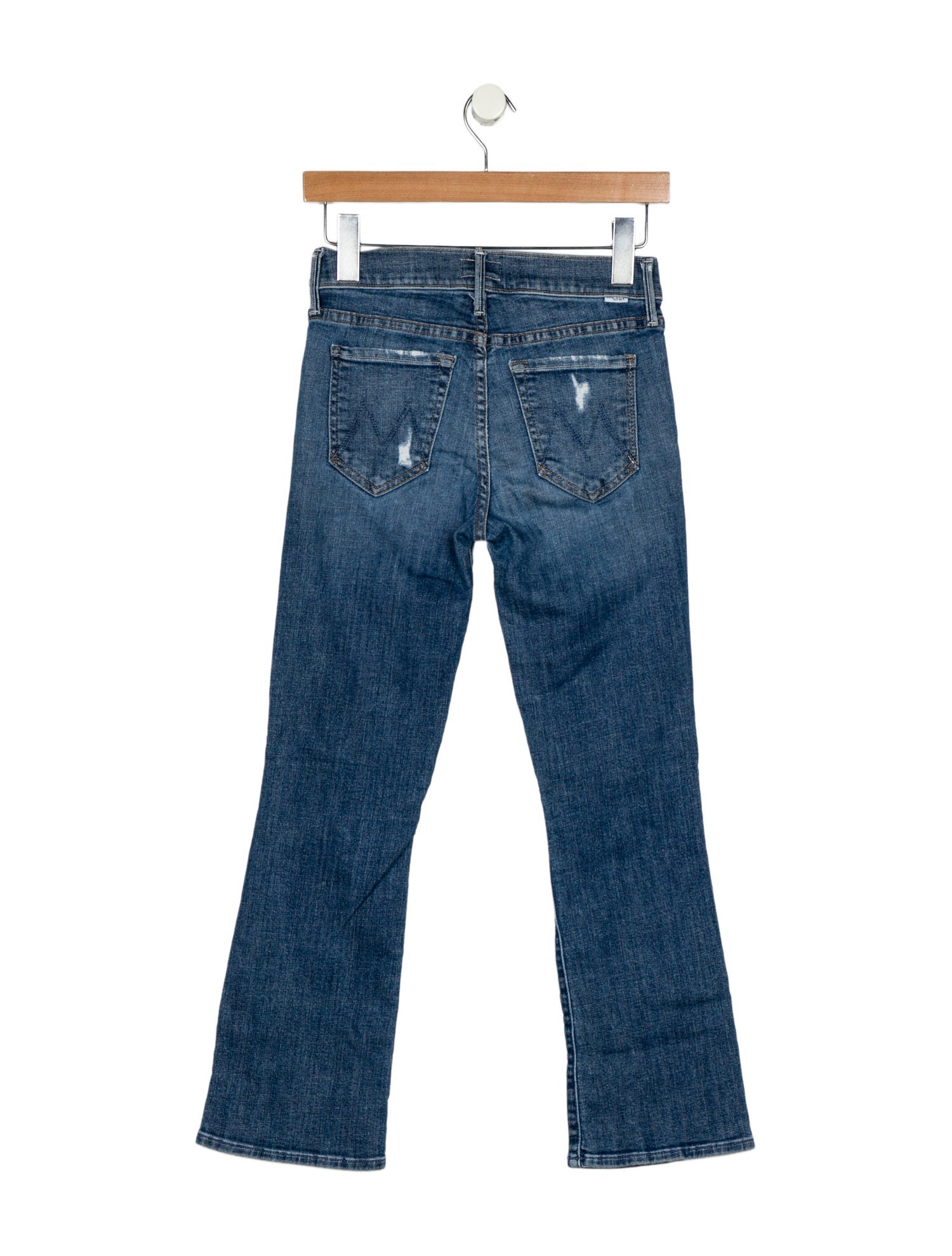 Mother Mid-Rise Straight Leg Jeans
