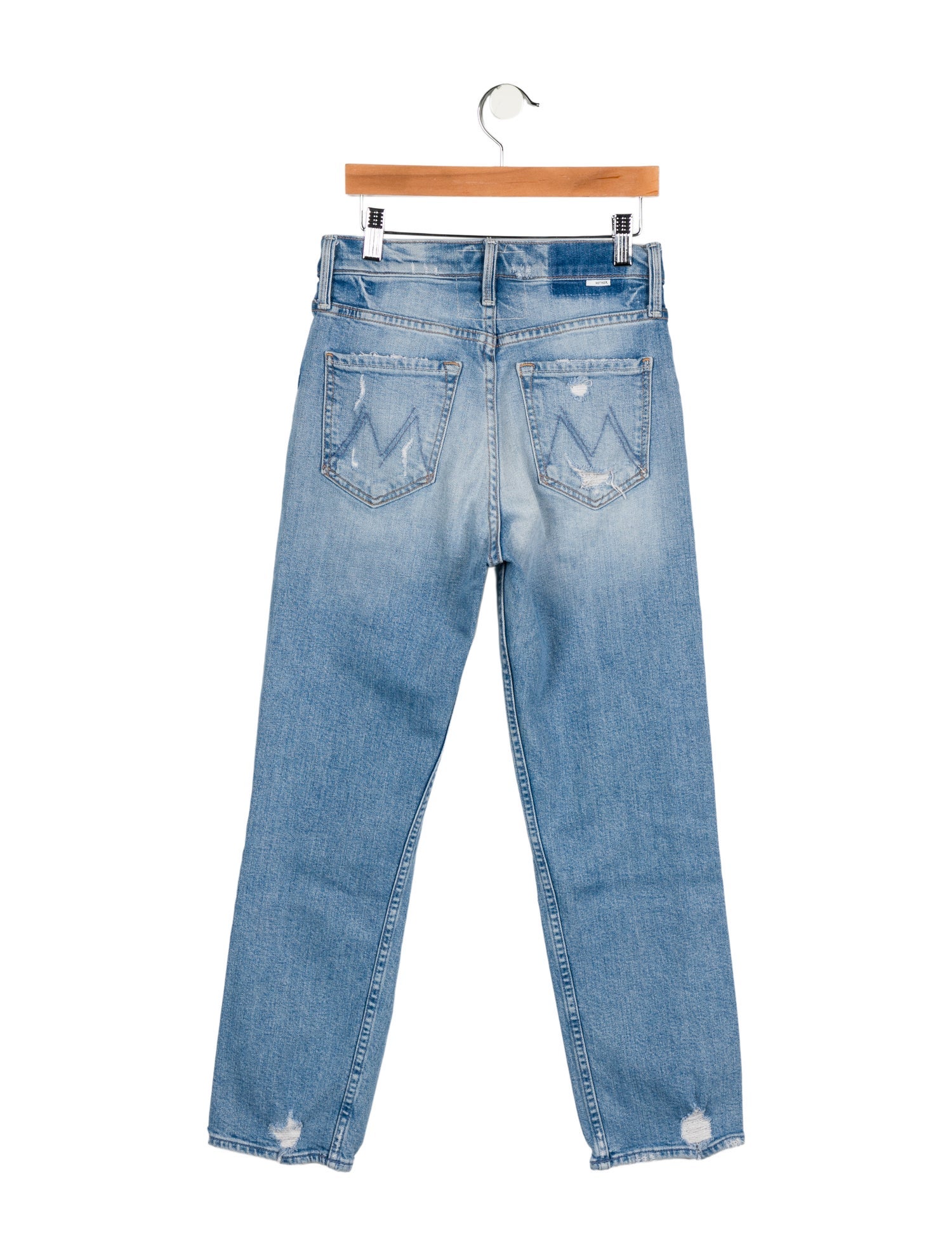 Mother High-Rise Straight Leg Jeans