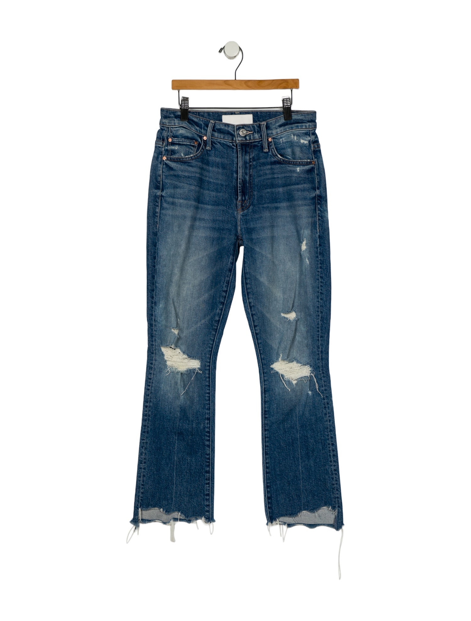 Mother Mid-Rise Straight Leg Jeans