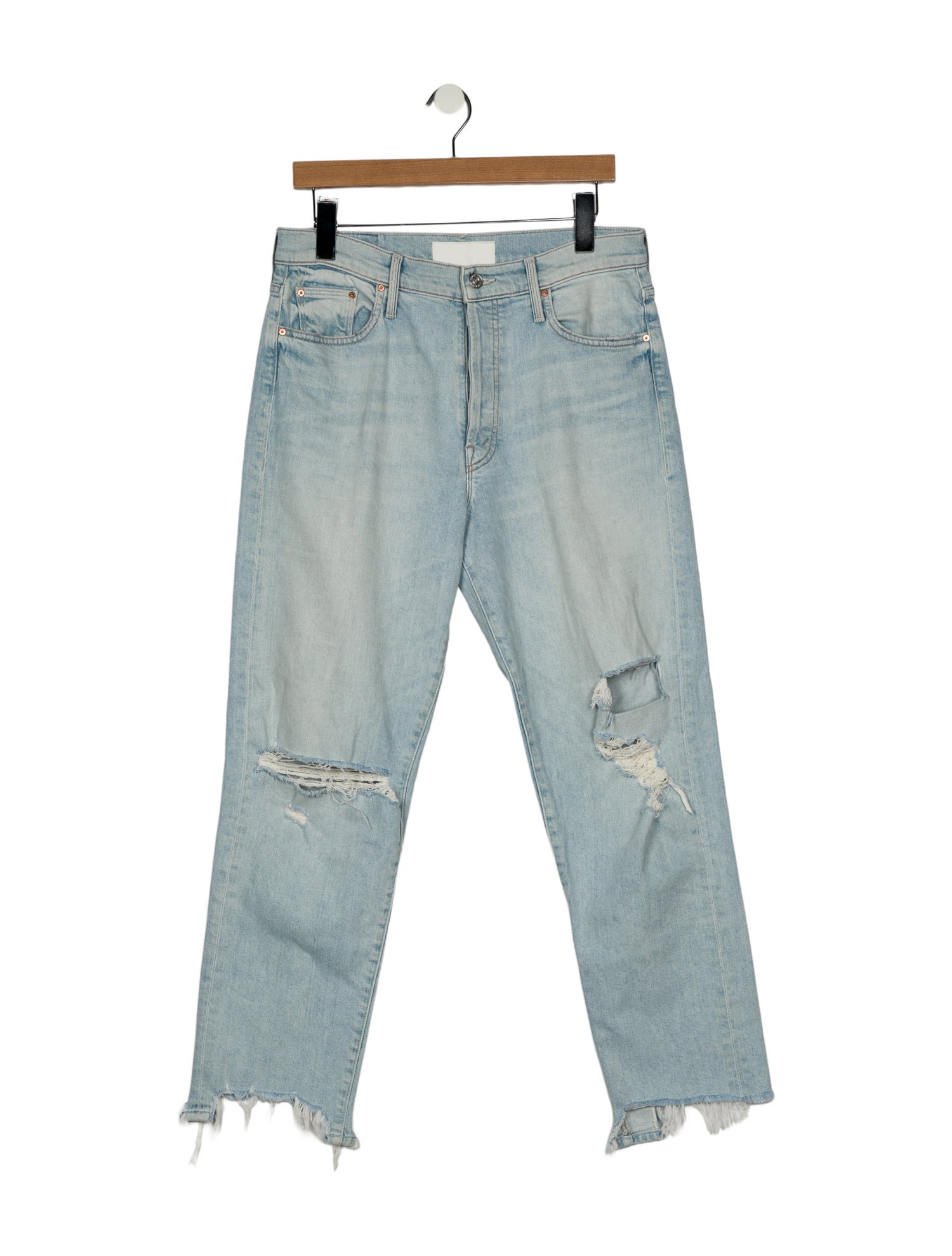 Mother High-Rise Straight Leg Jeans