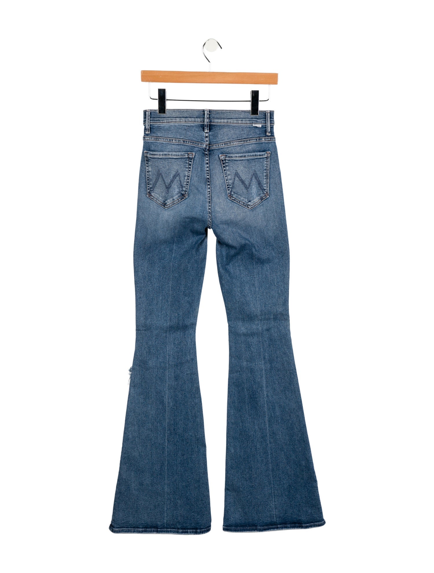 Mother Mid-Rise Wide Leg Jeans