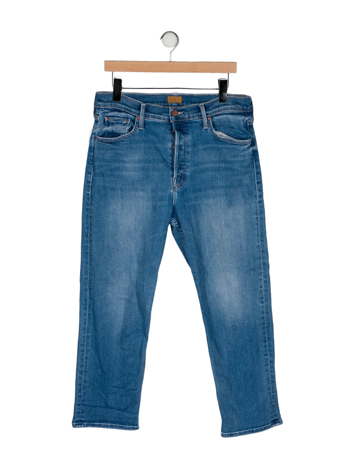 Mother High-Rise Straight Leg Jeans