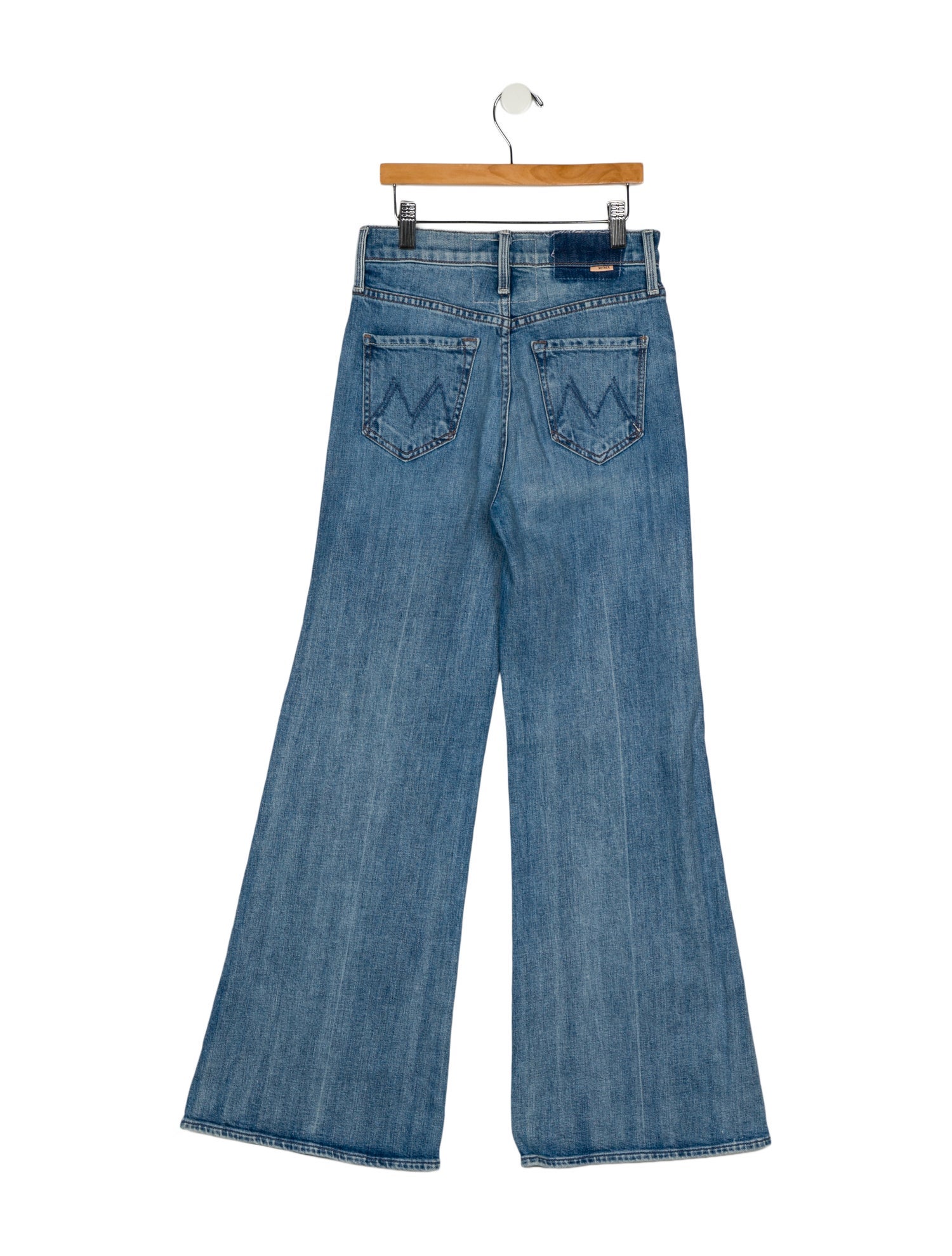Mother Mid-Rise Wide Leg Jeans