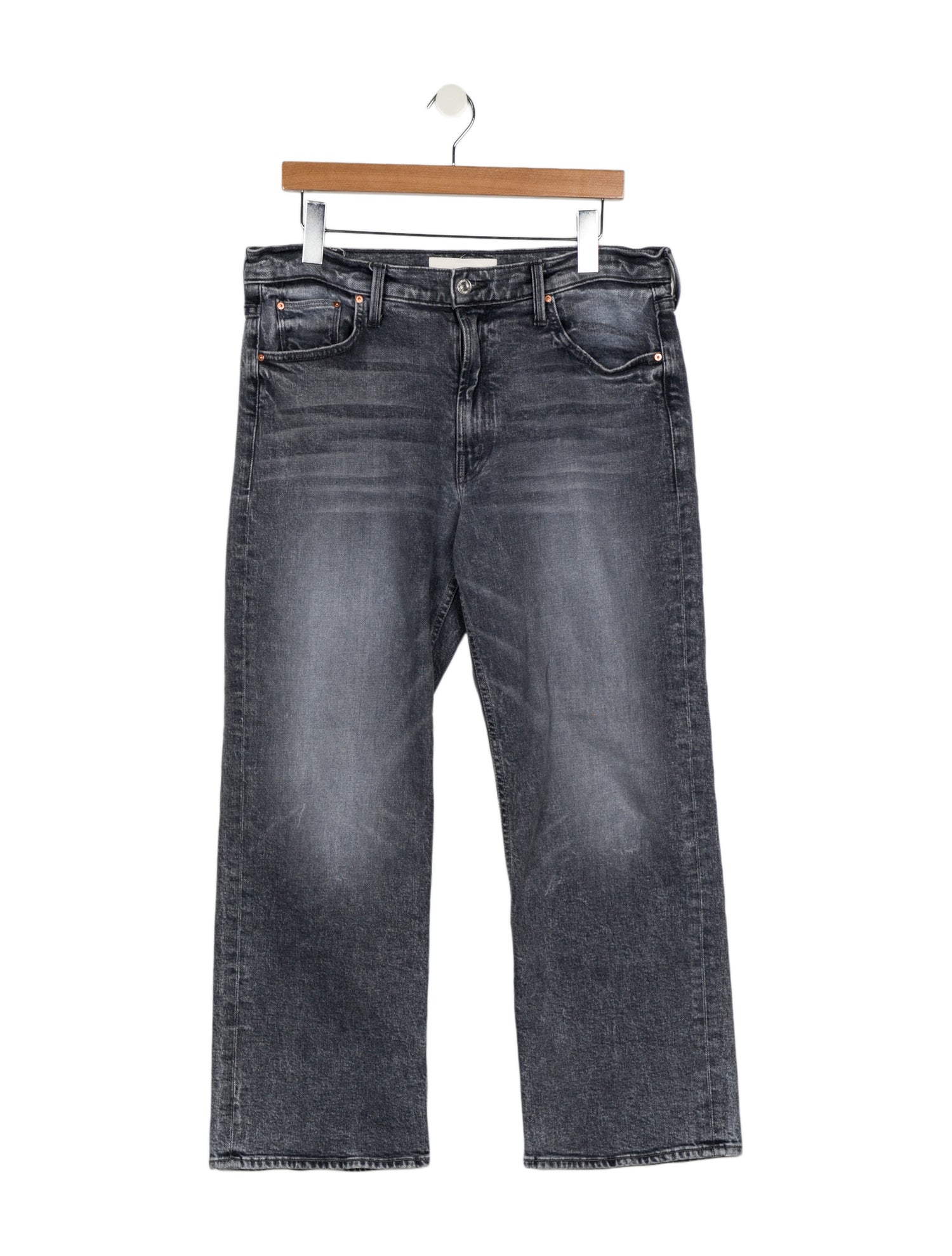 Mother Mid-Rise Wide Leg Jeans