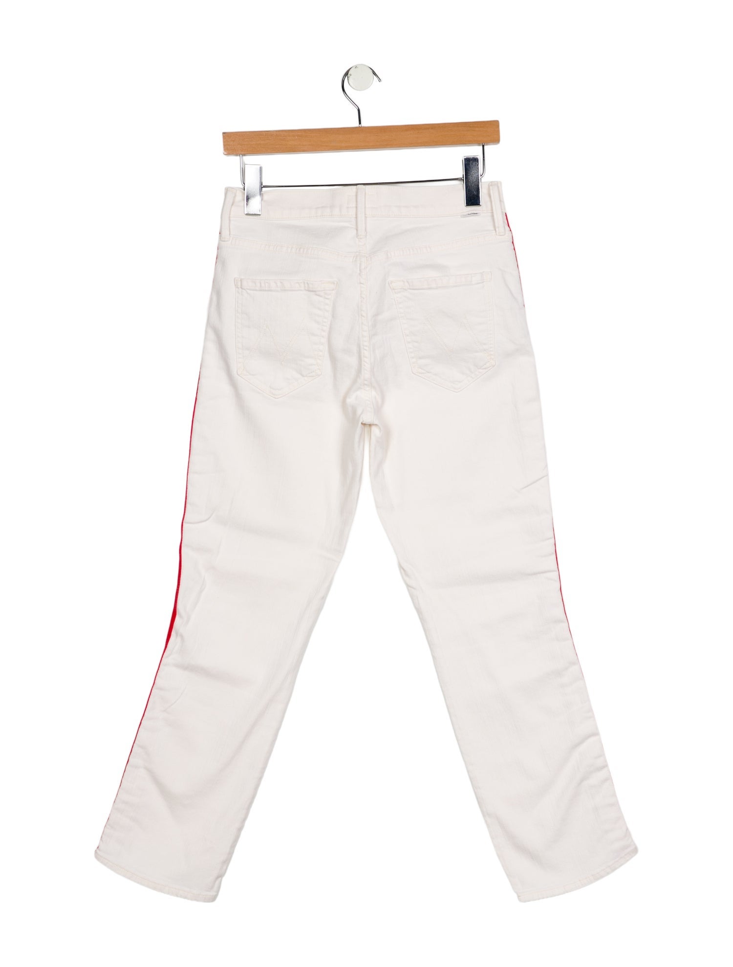 Mother Mid-Rise Straight Leg Jeans