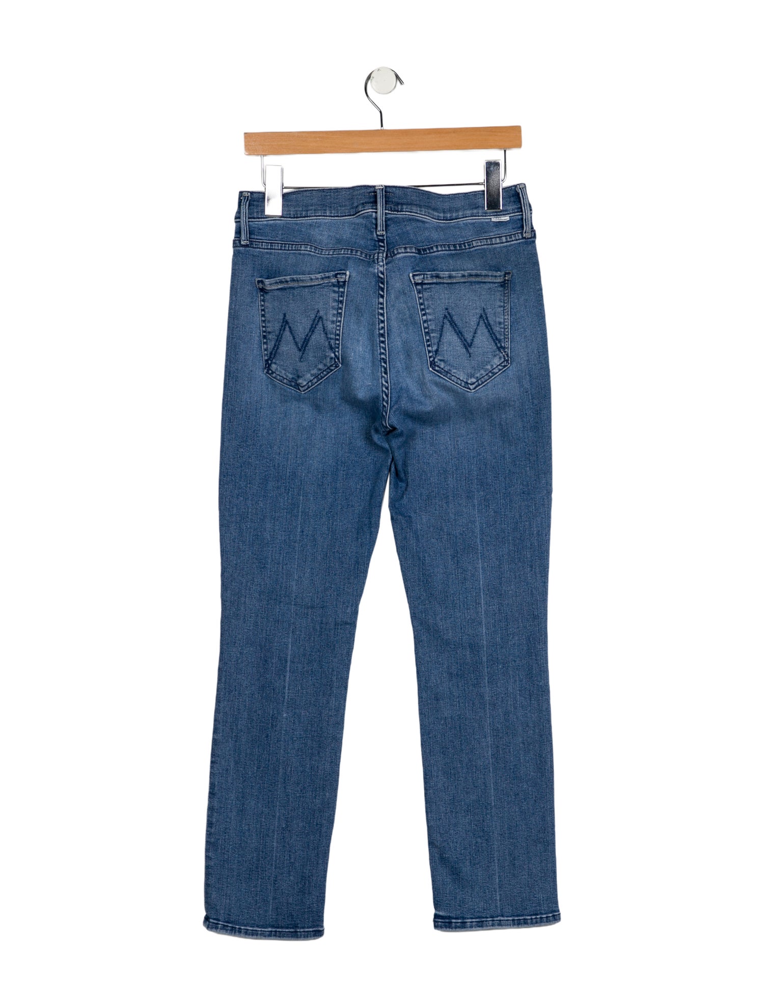 Mother Mid-Rise Straight Leg Jeans