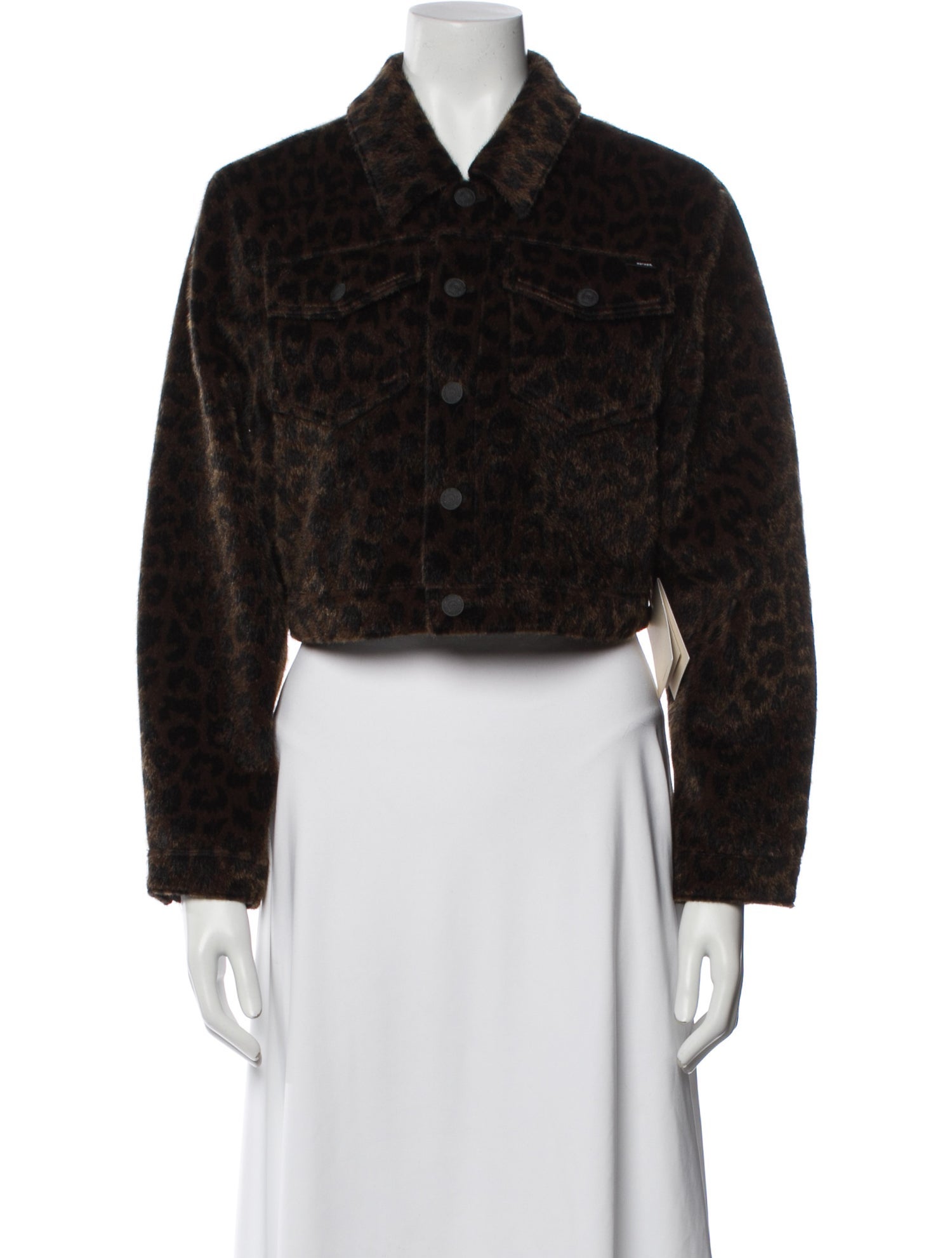 Mother Animal Print Denim Jacket w/ Tags