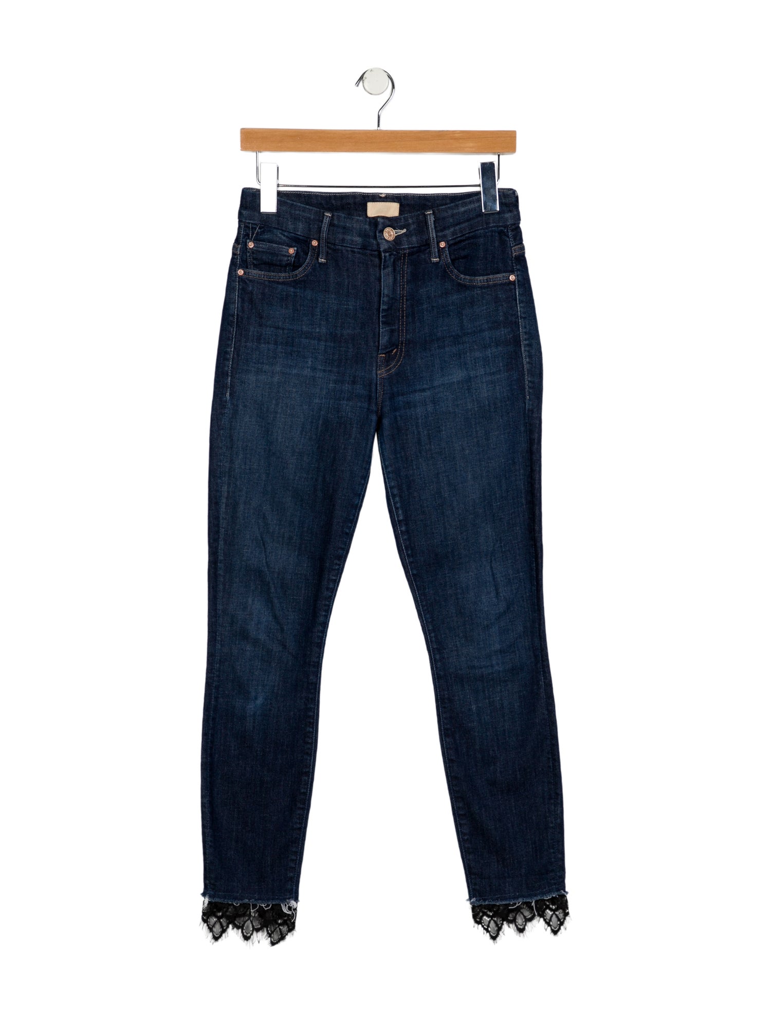 Mother Mid-Rise Skinny Leg Jeans