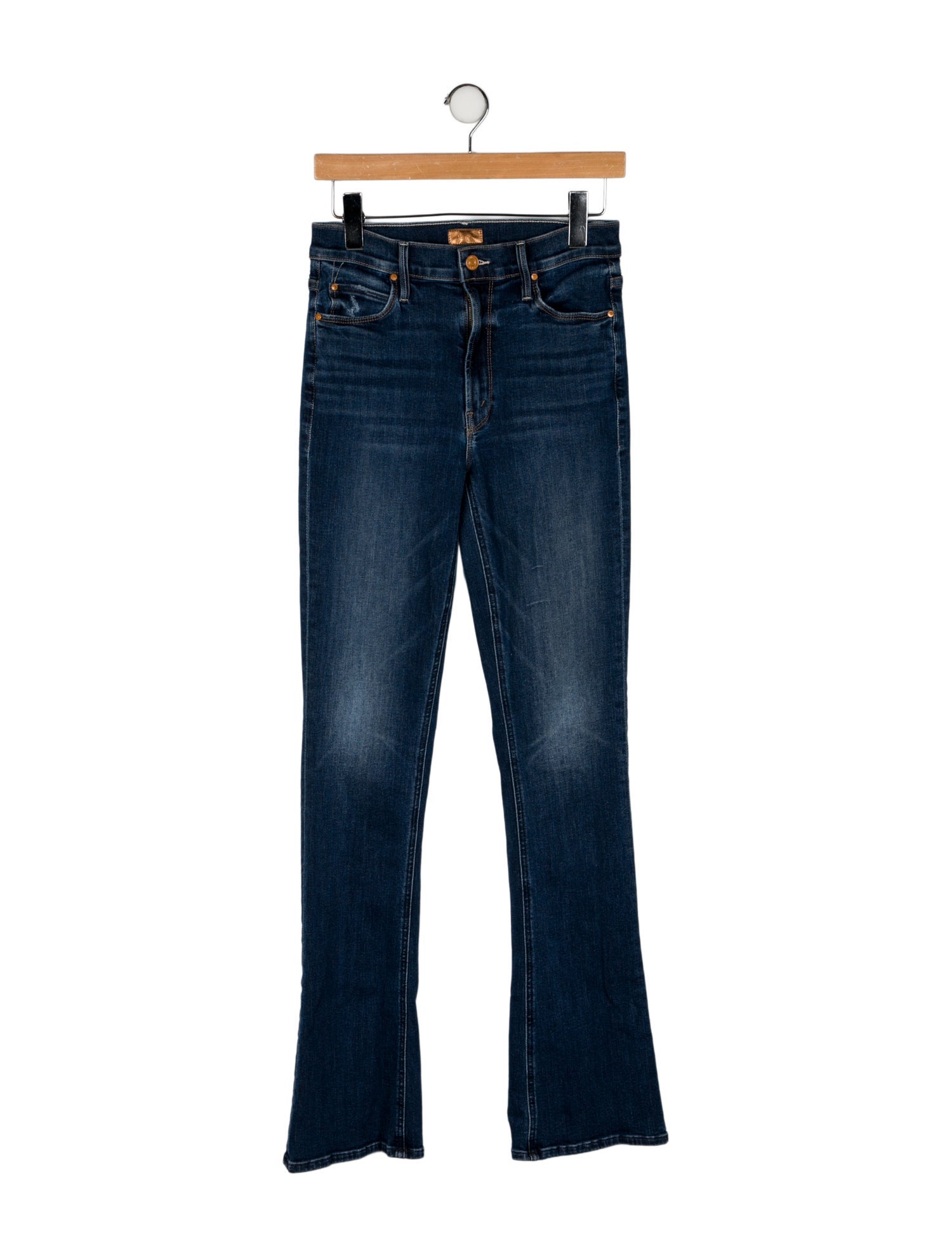 Mother Mid-Rise Straight Leg Jeans