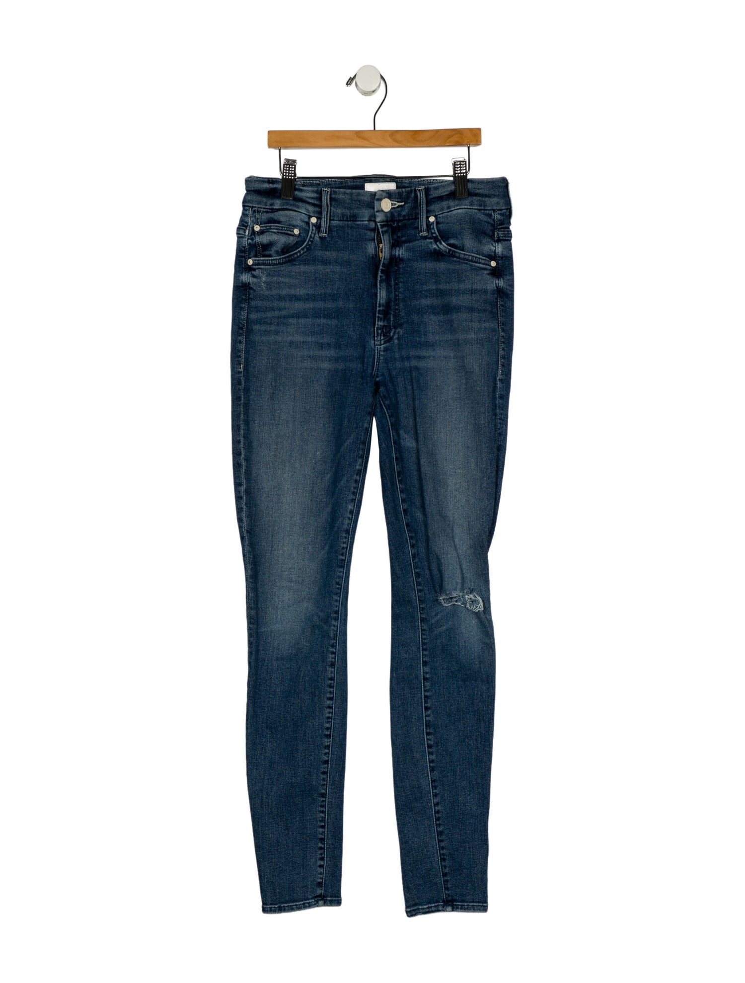 Mother Mid-Rise Skinny Leg Jeans