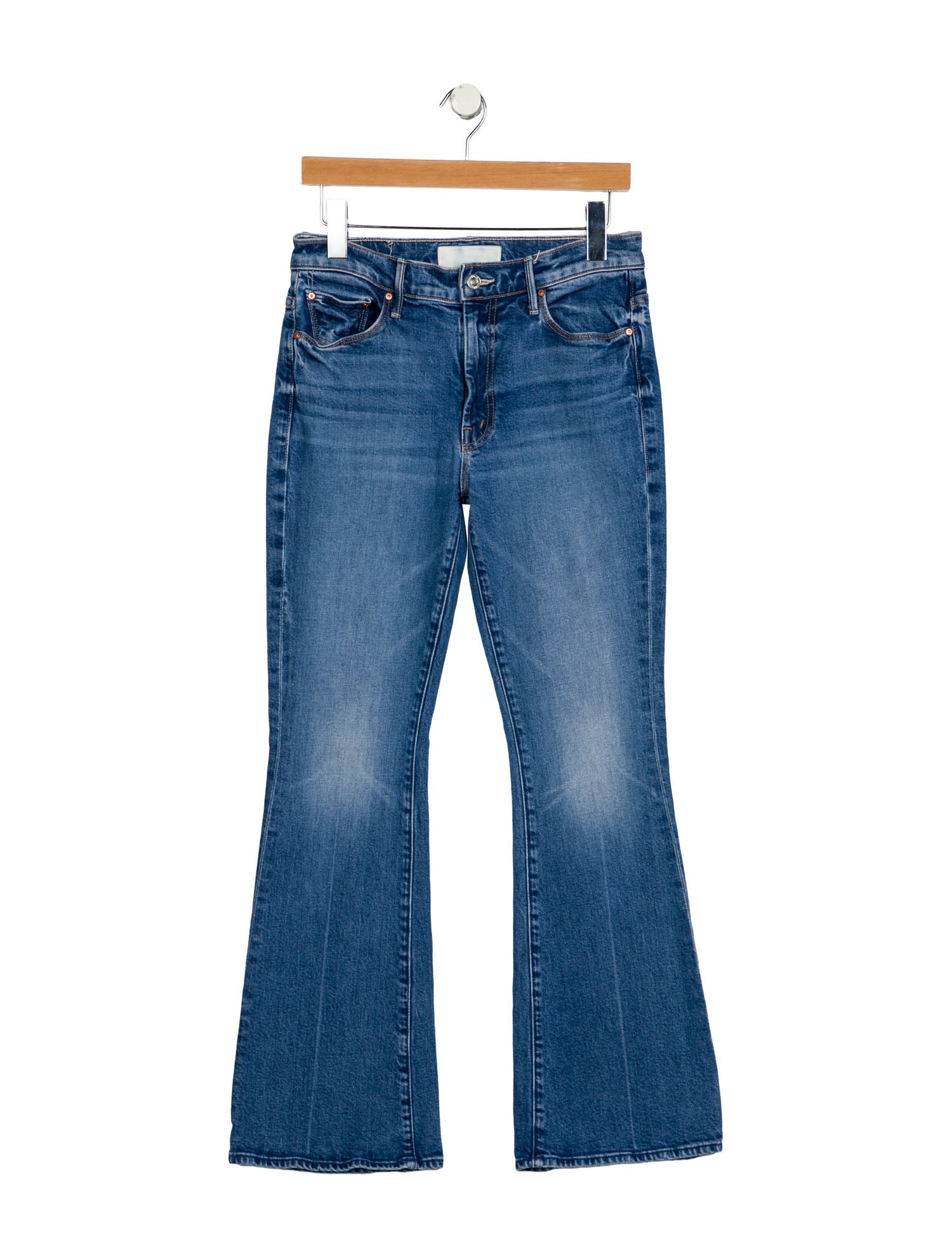 Mother Mid-Rise Wide Leg Jeans