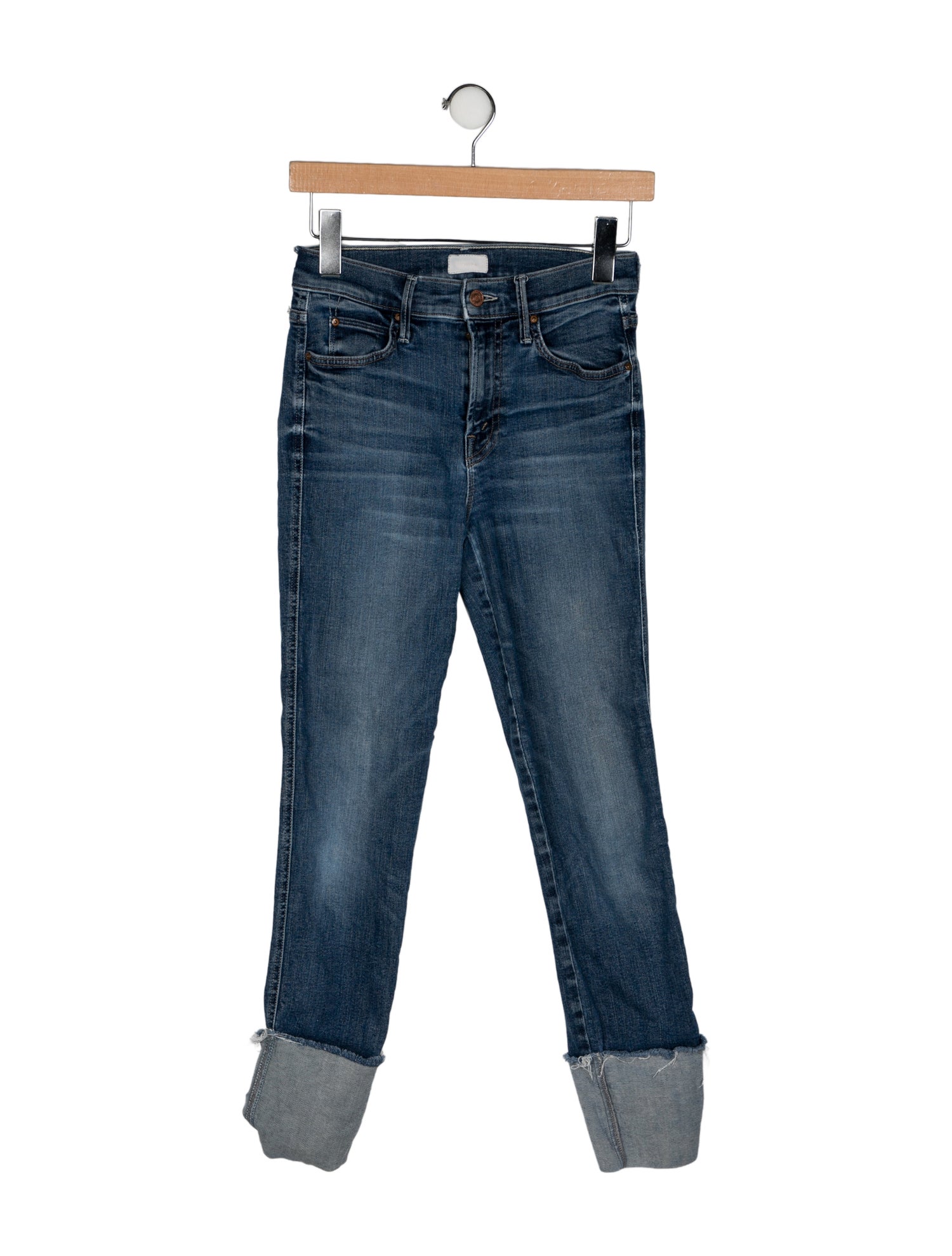 Mother Mid-Rise Skinny Leg Jeans