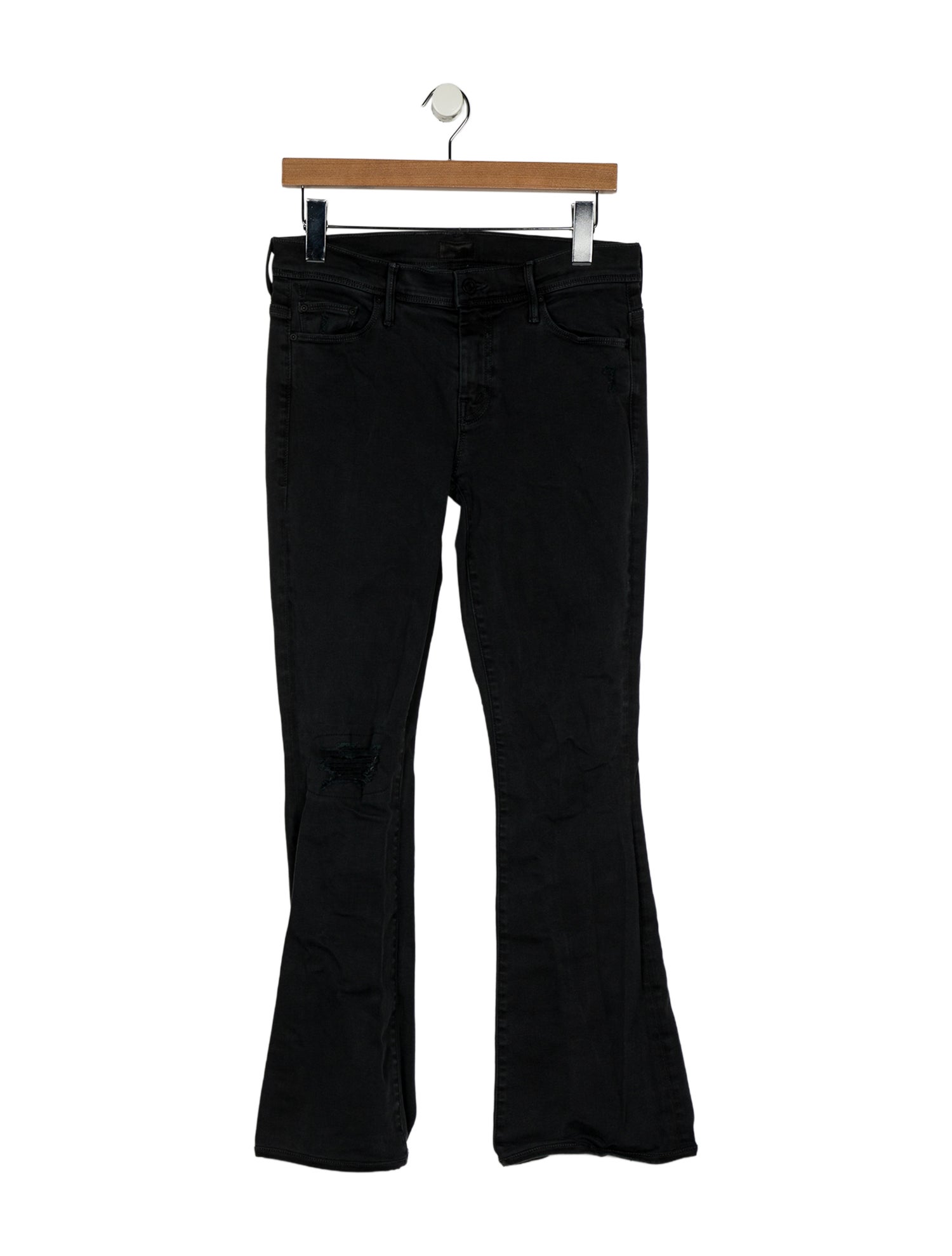 Mother Mid-Rise Wide Leg Jeans