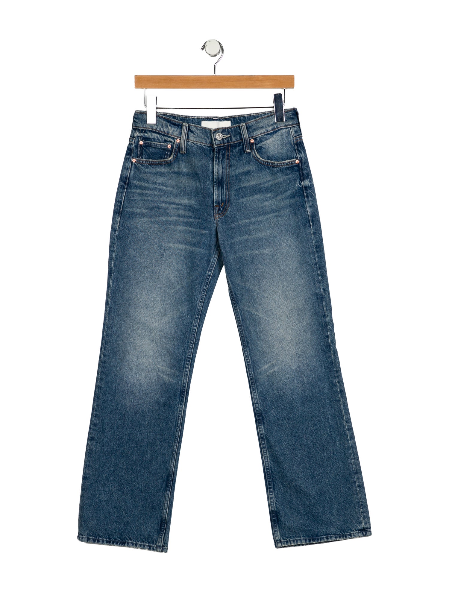 Mother Mid-Rise Wide Leg Jeans