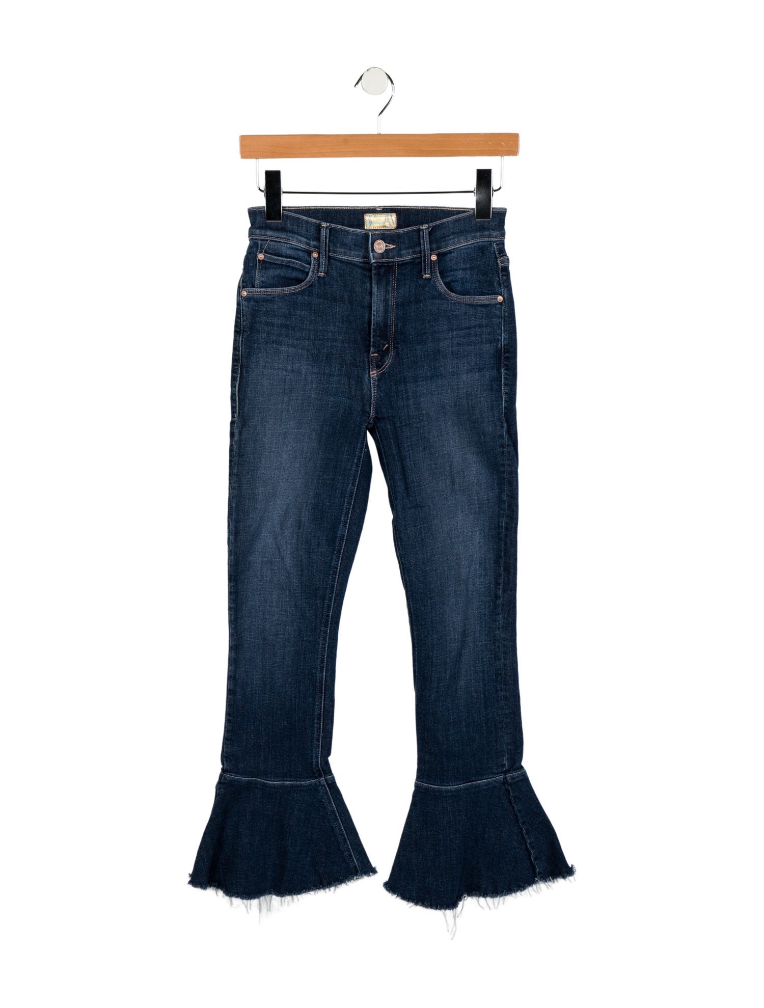 Mother Mid-Rise Wide Leg Jeans