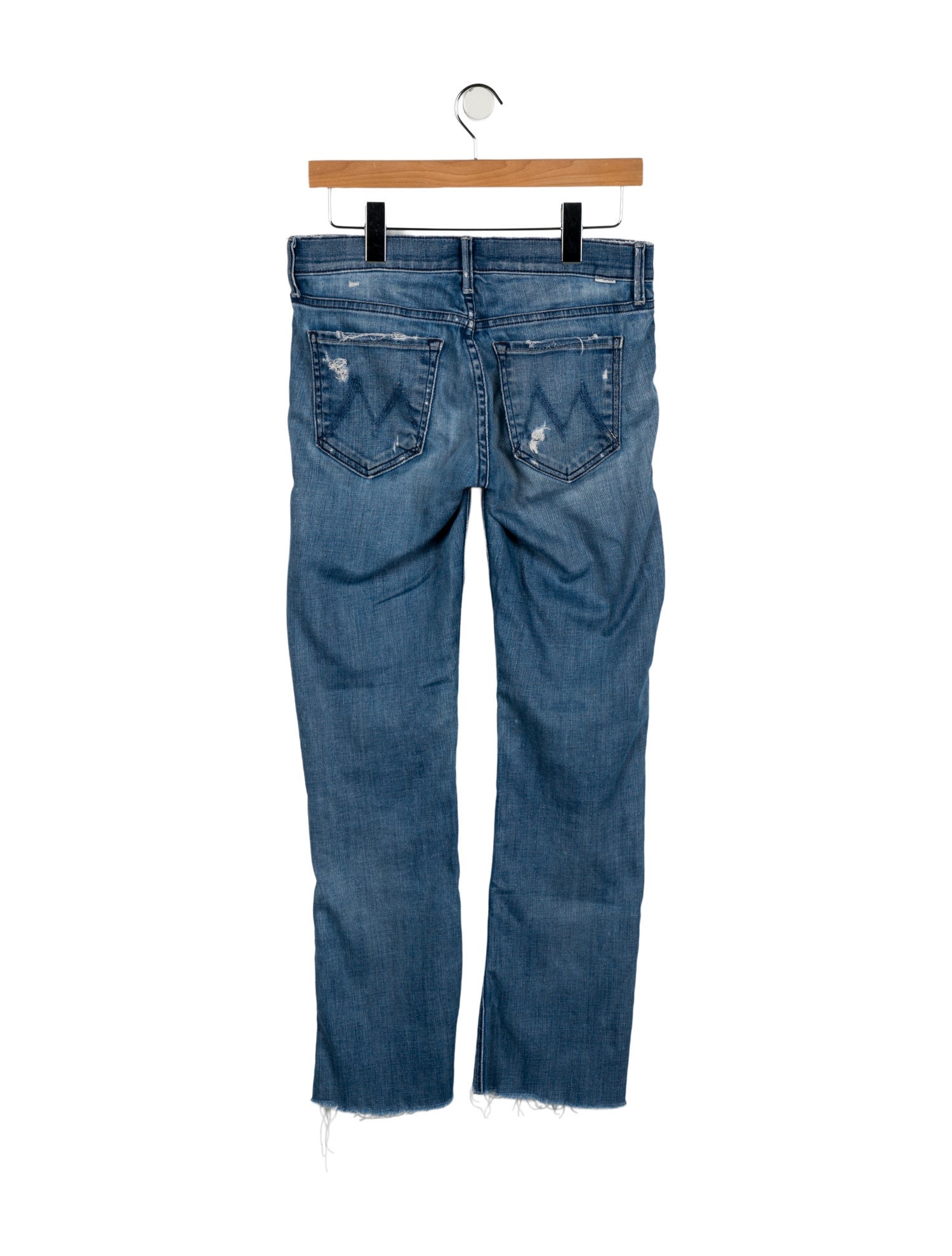 Mother Mid-Rise Straight Leg Jeans