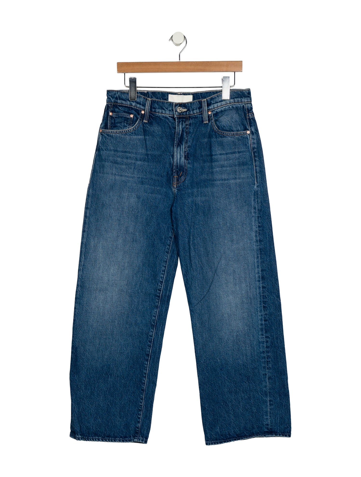 Mother Mid-Rise Wide Leg Jeans