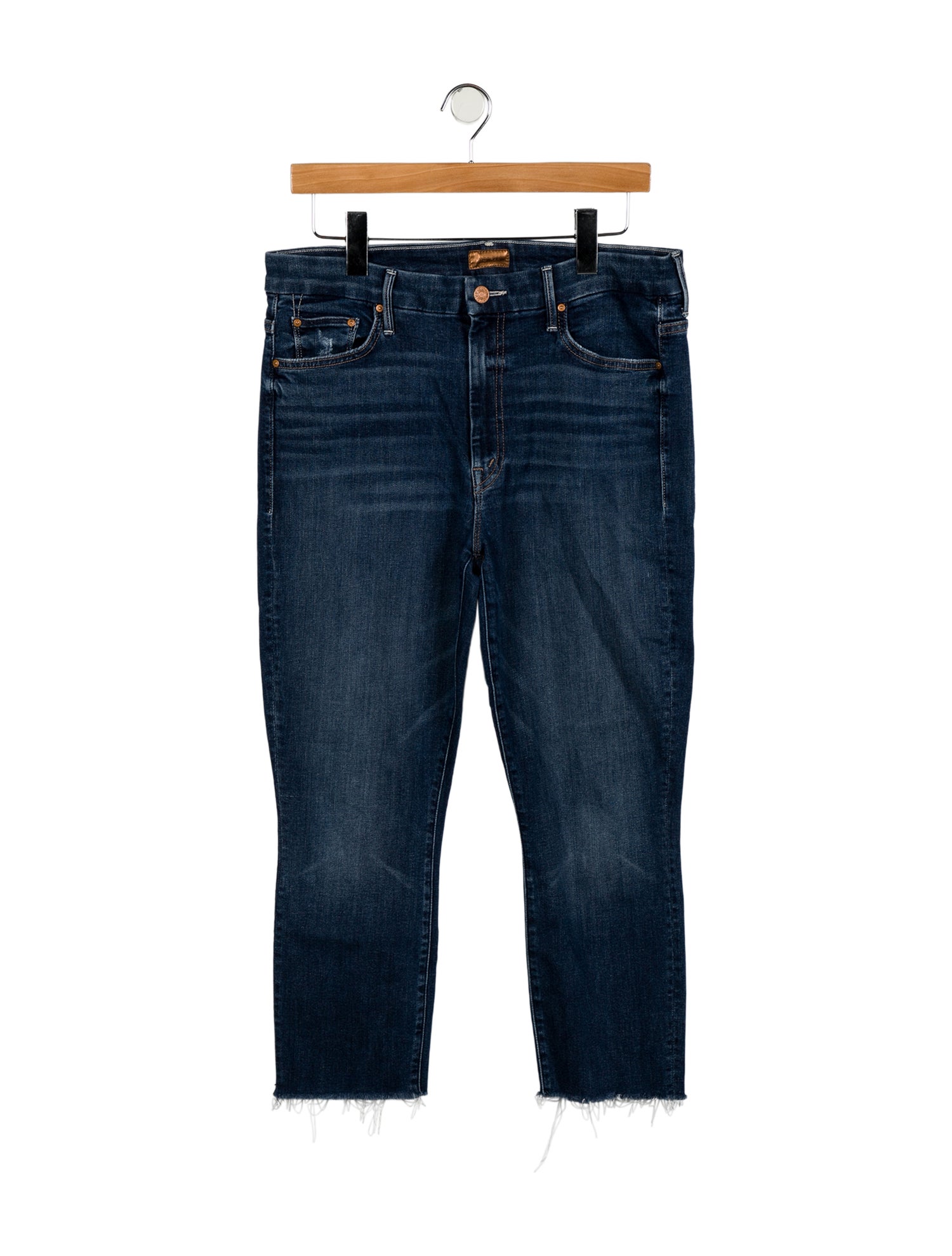 Mother Mid-Rise Straight Leg Jeans