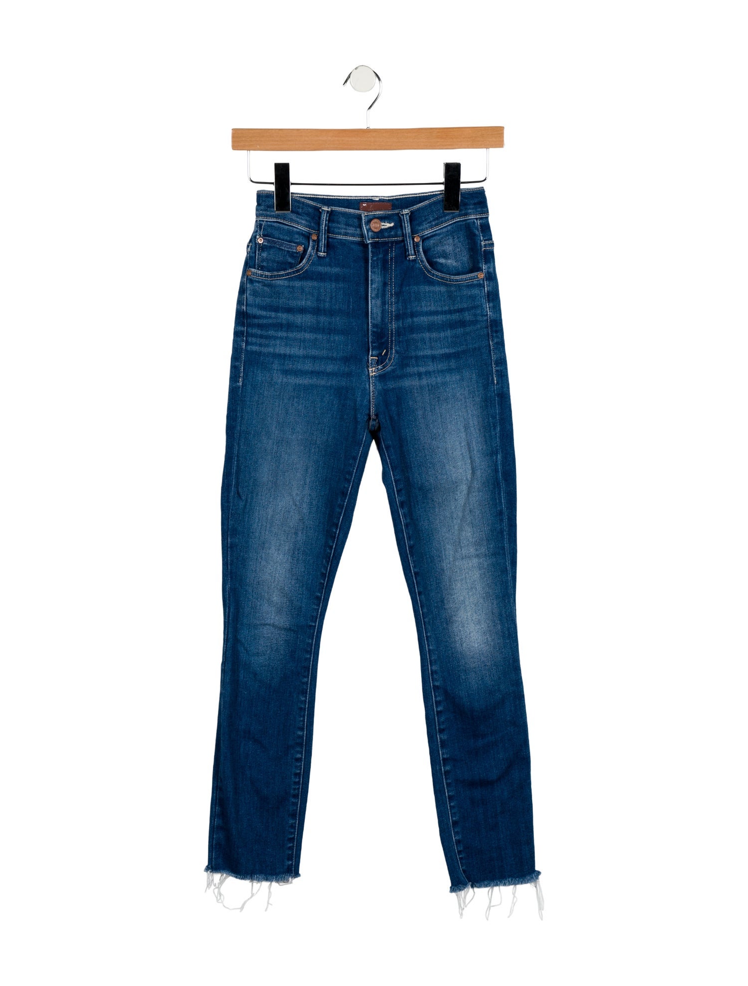 Mother Mid-Rise Skinny Leg Jeans