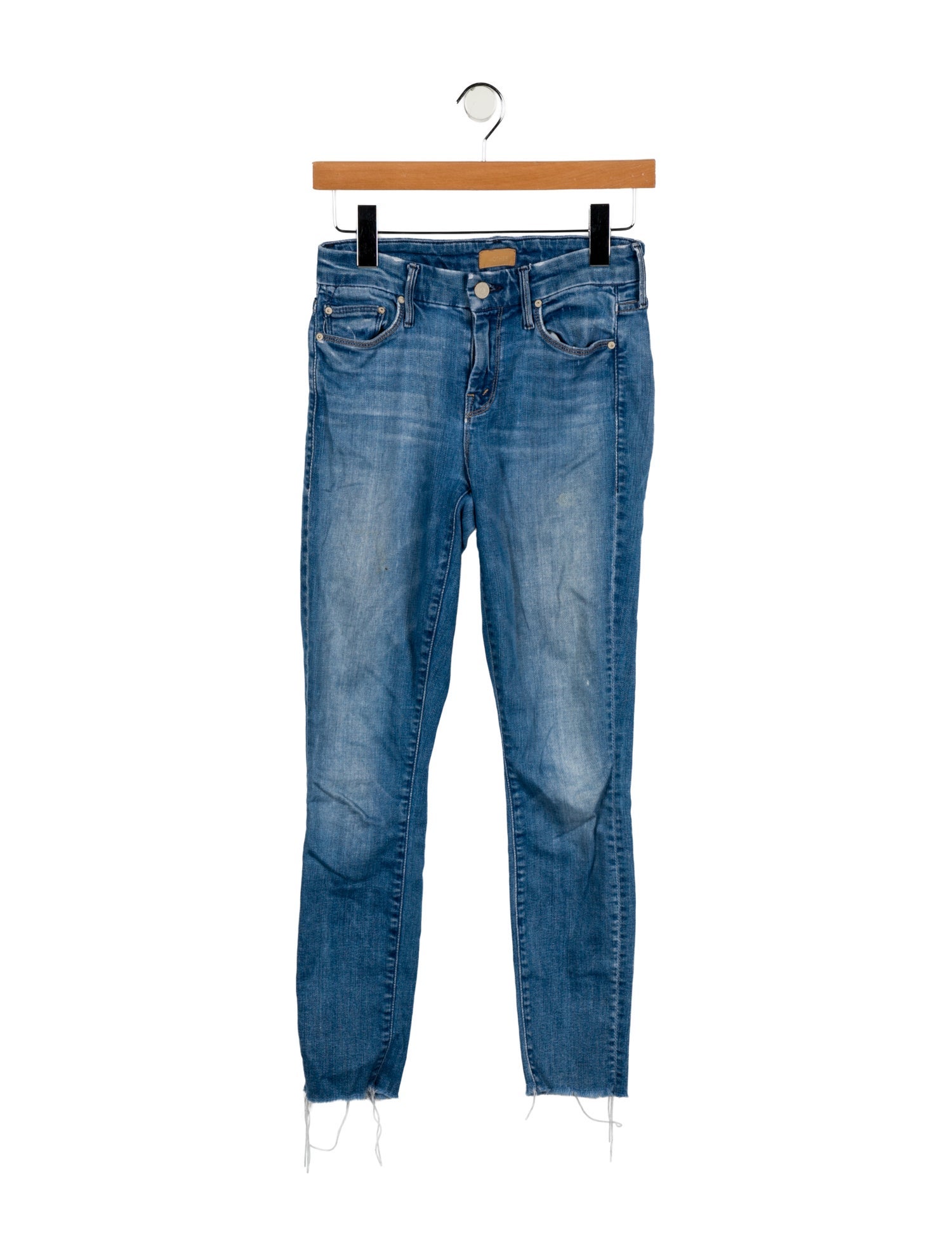 Mother Mid-Rise Skinny Leg Jeans