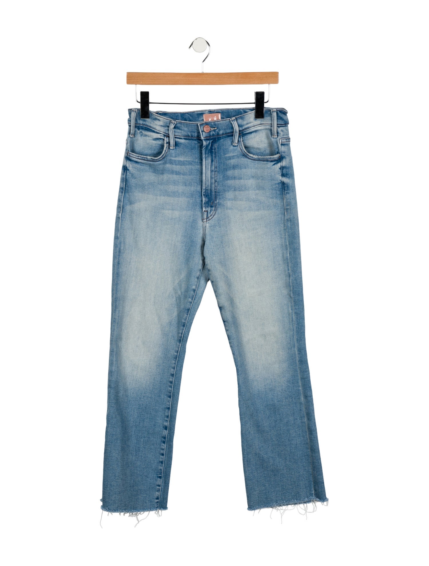 Mother Mid-Rise Straight Leg Jeans