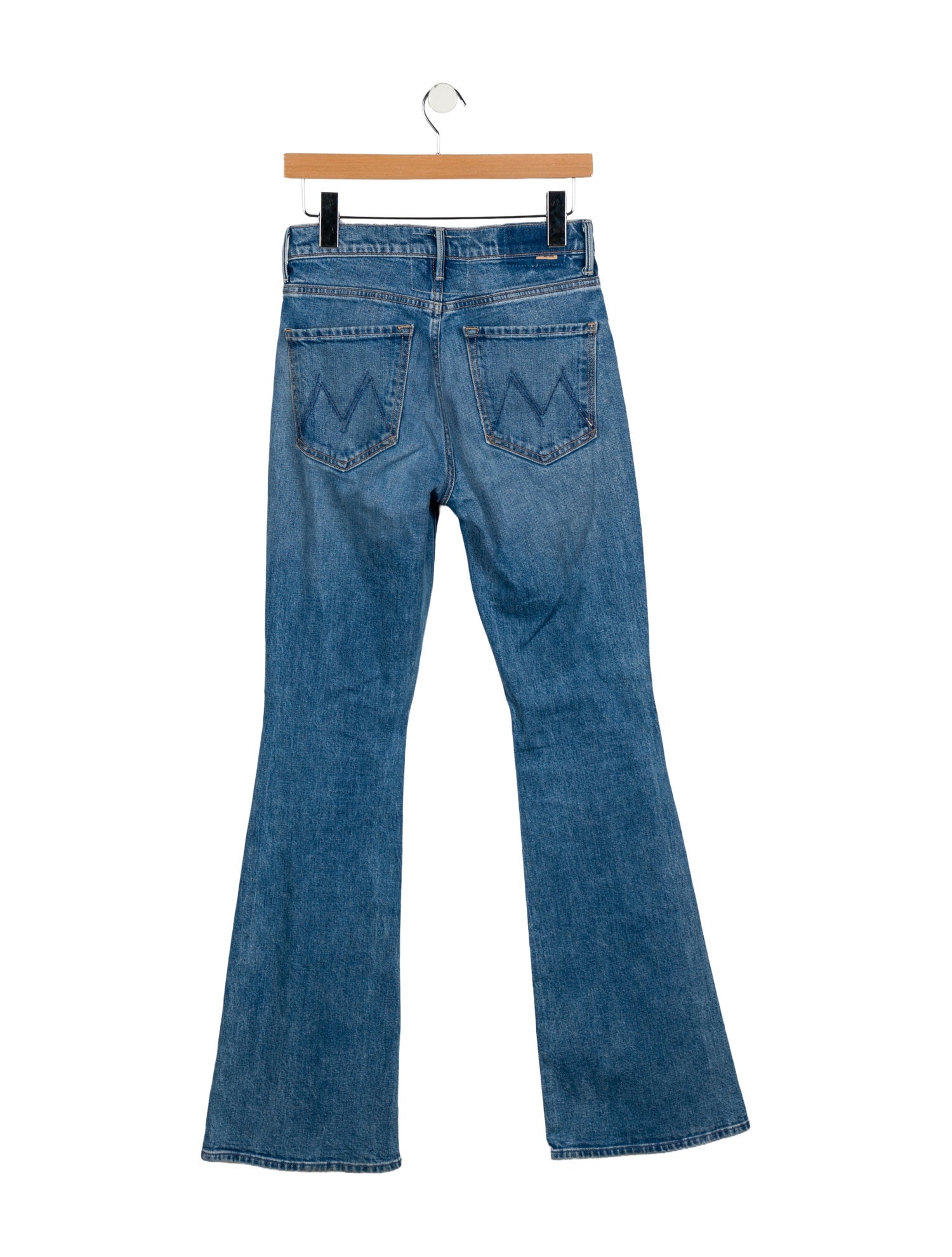Mother Mid-Rise Wide Leg Jeans