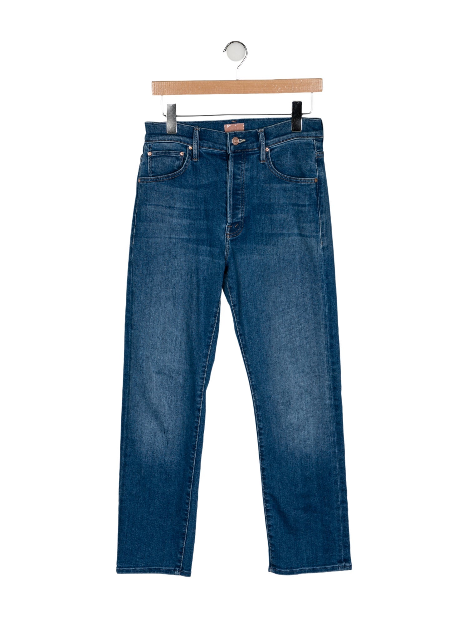Mother High-Rise Straight Leg Jeans