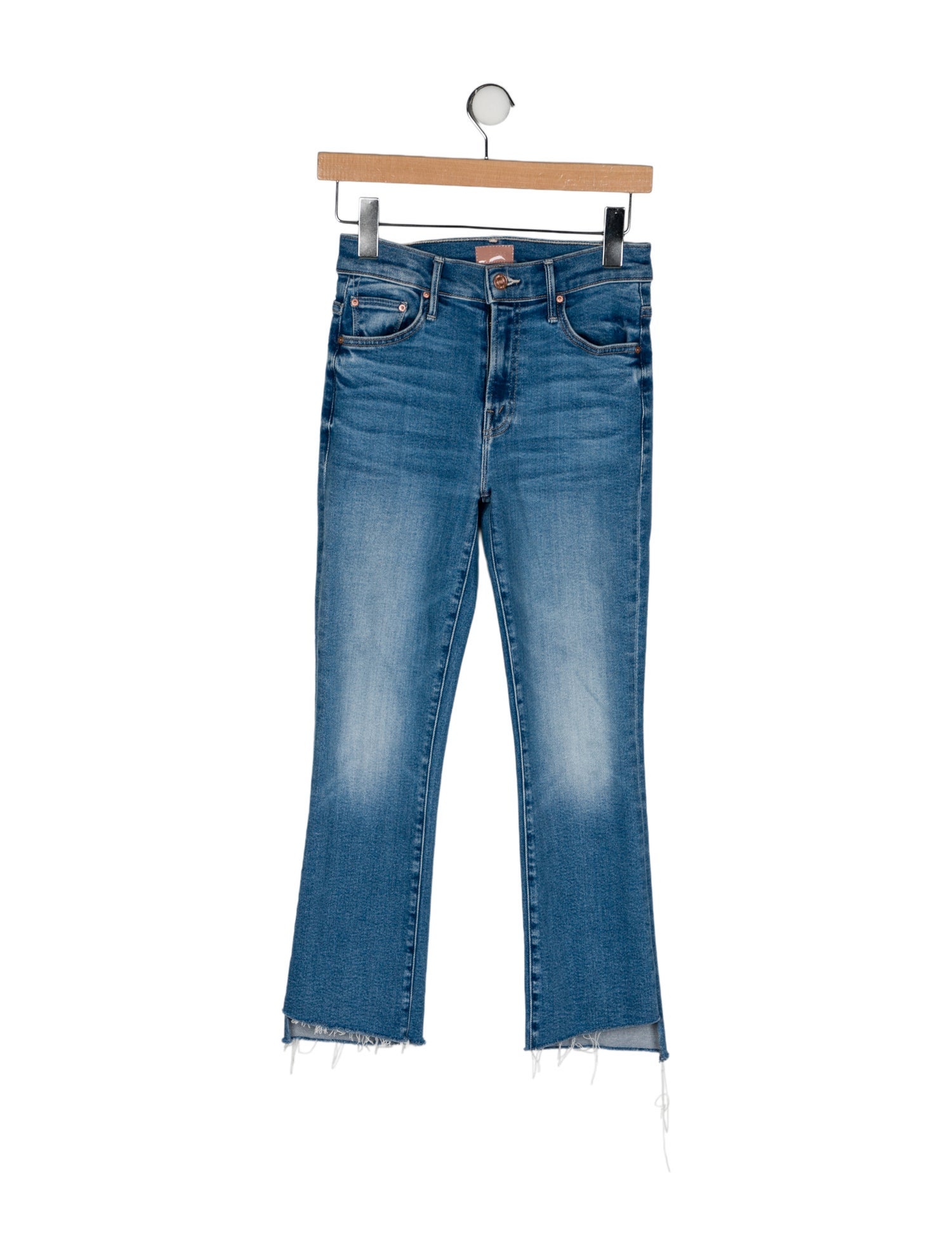 Mother Mid-Rise Straight Leg Jeans