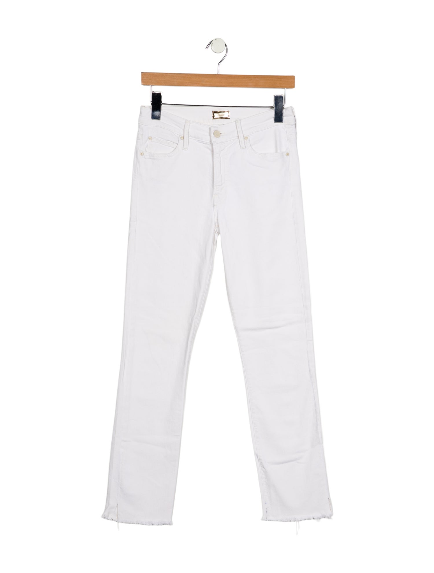 Mother Mid-Rise Straight Leg Jeans