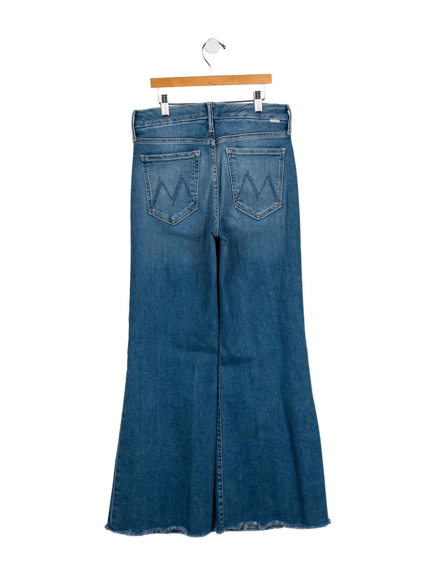 Mother Mid-Rise Wide Leg Jeans