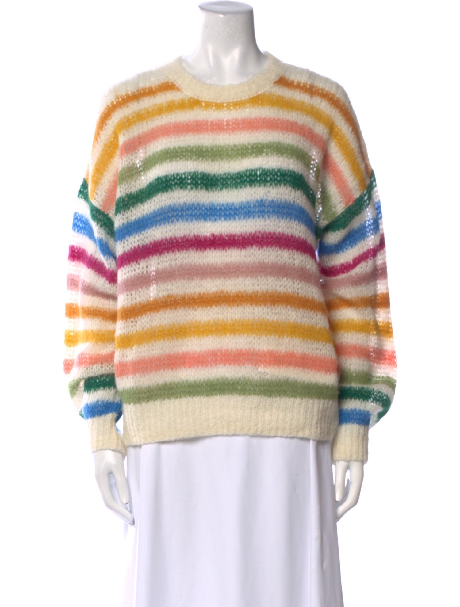 Mother Alpaca Striped Sweater