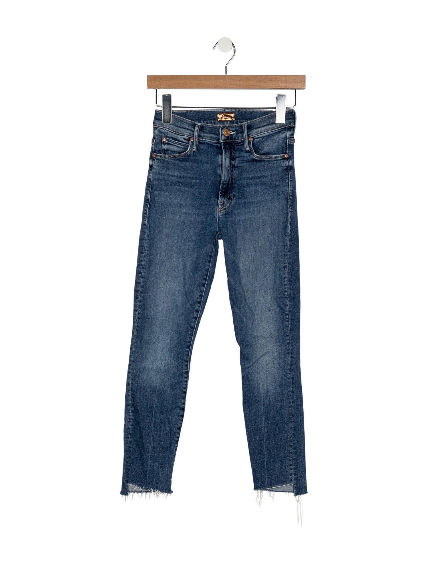 Mother Mid-Rise Skinny Leg Jeans