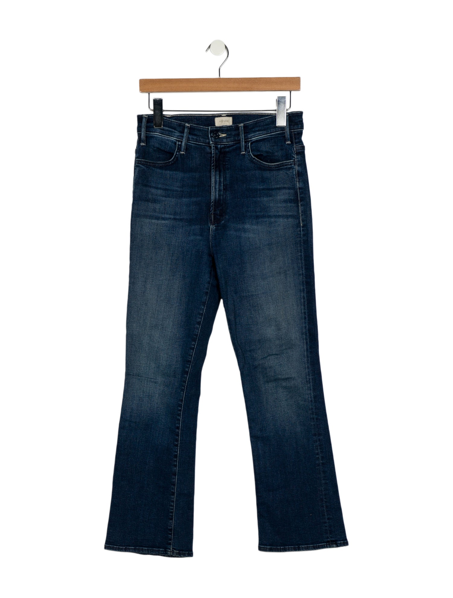 Mother Mid-Rise Straight Leg Jeans