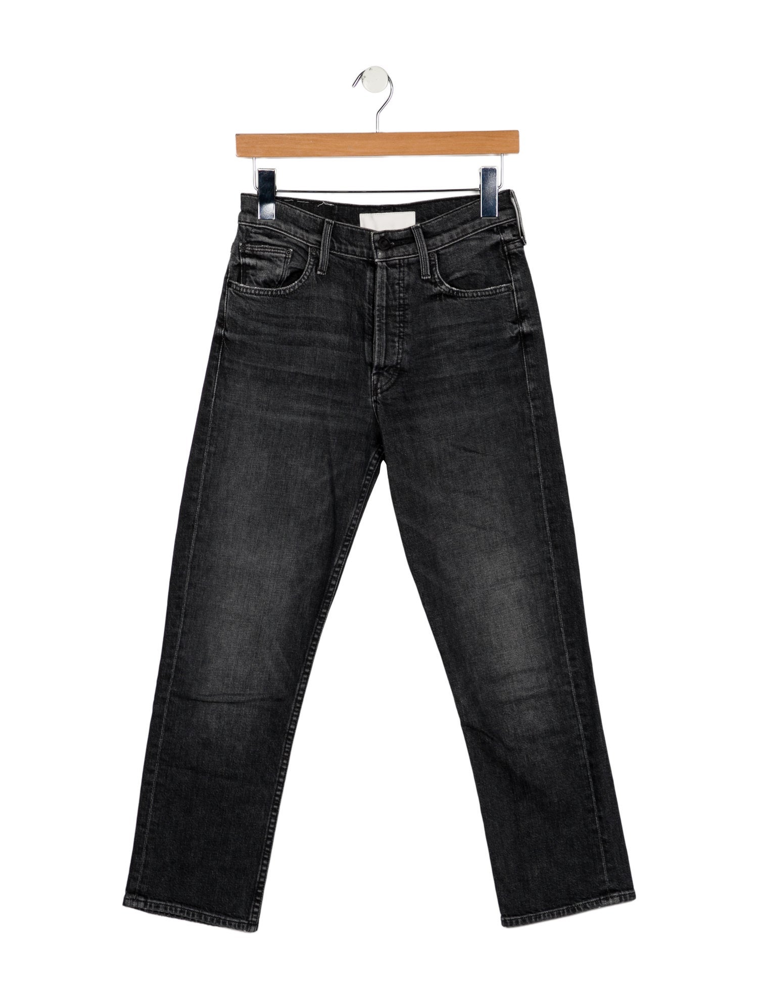 Mother Mid-Rise Straight Leg Jeans