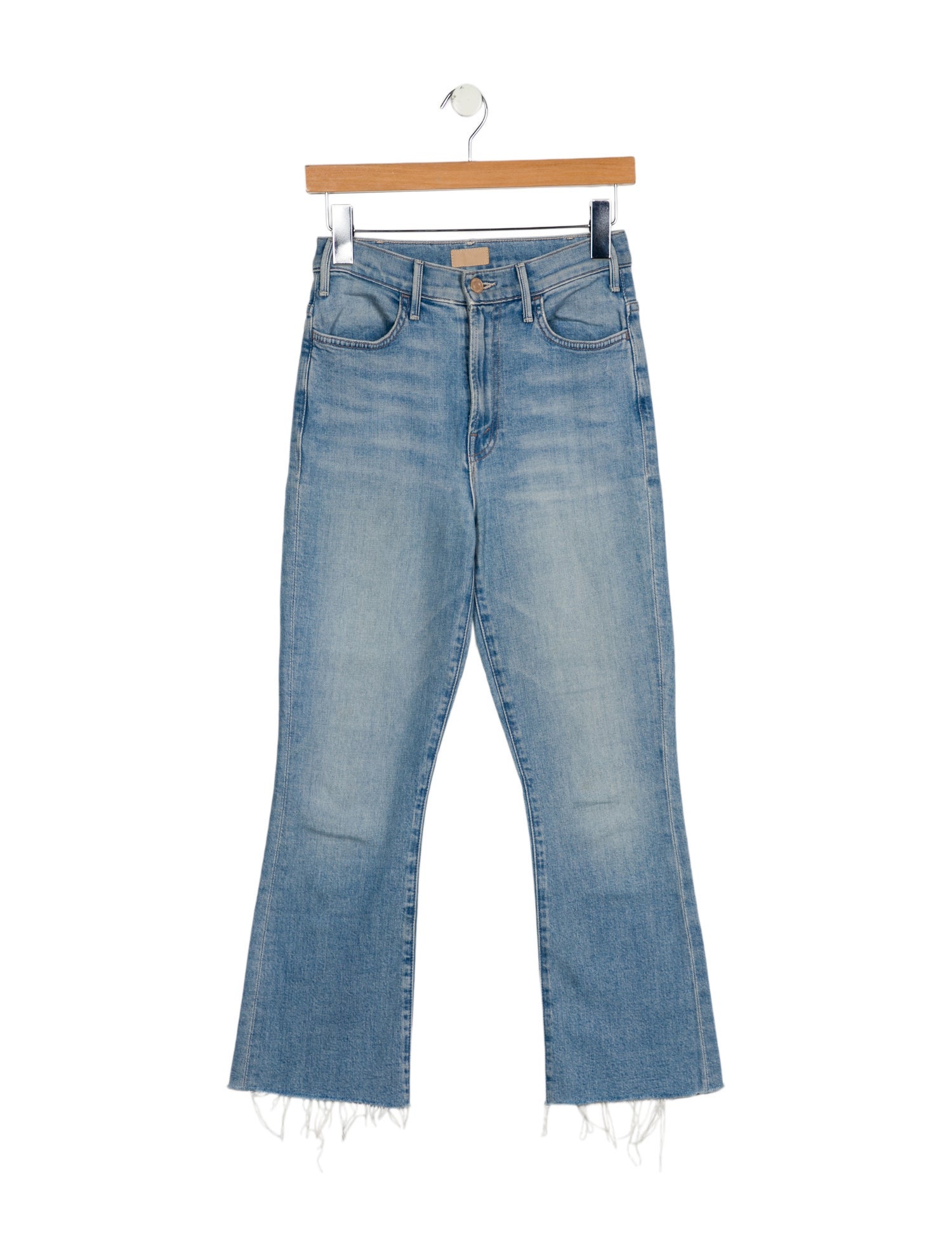 Mother Mid-Rise Straight Leg Jeans