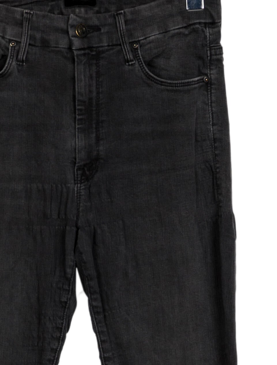 Mother High Waisted Looker Ankle Fray Skinny Leg Jeans