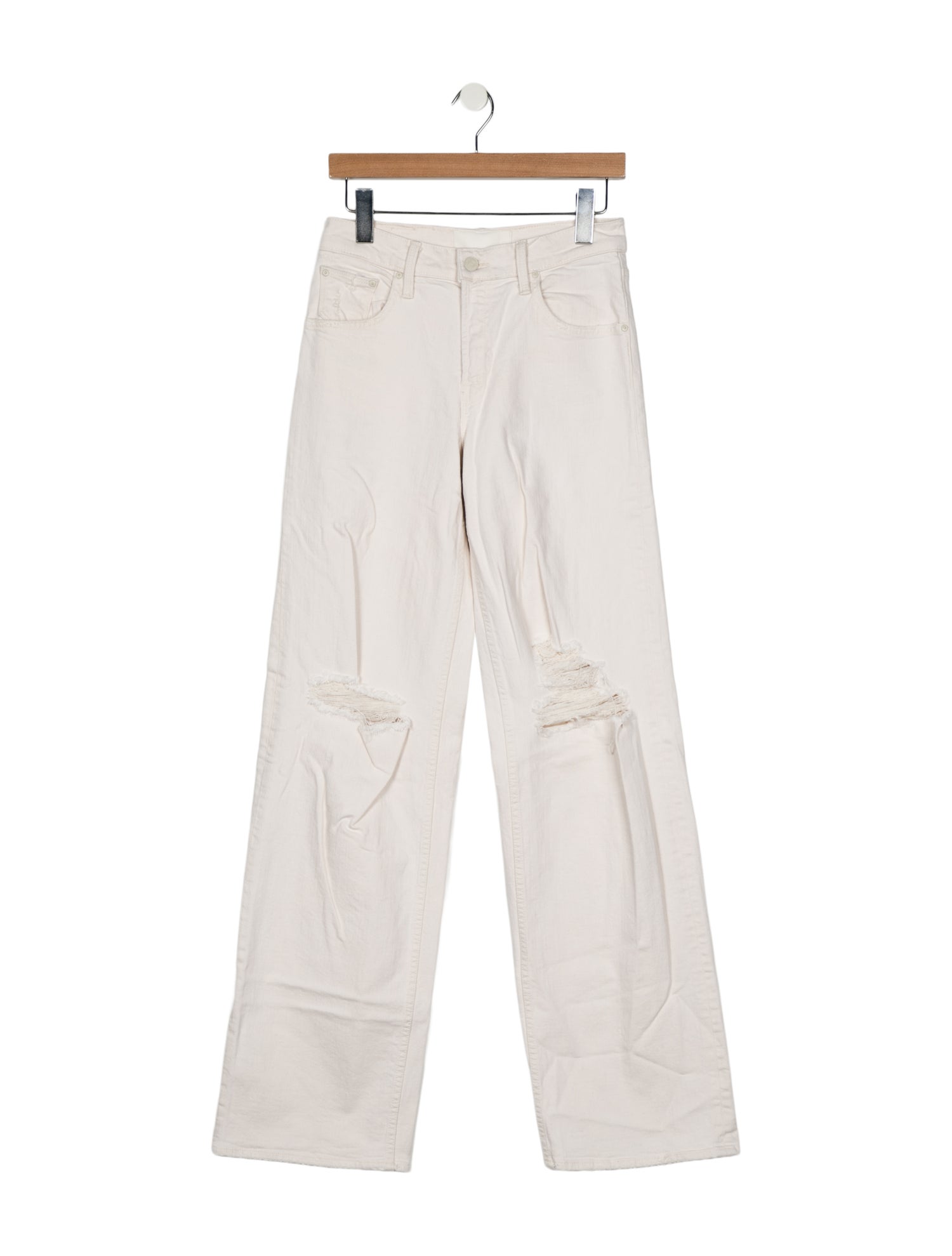 Mother Mid-Rise Wide Leg Jeans