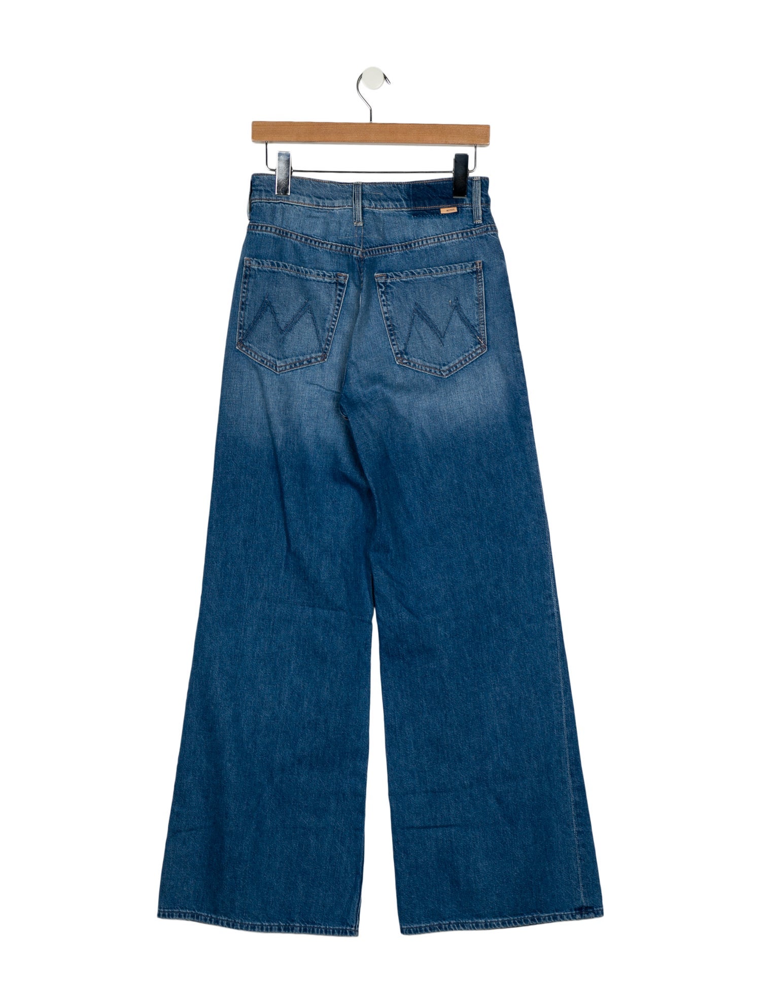 Mother Mid-Rise Wide Leg Jeans