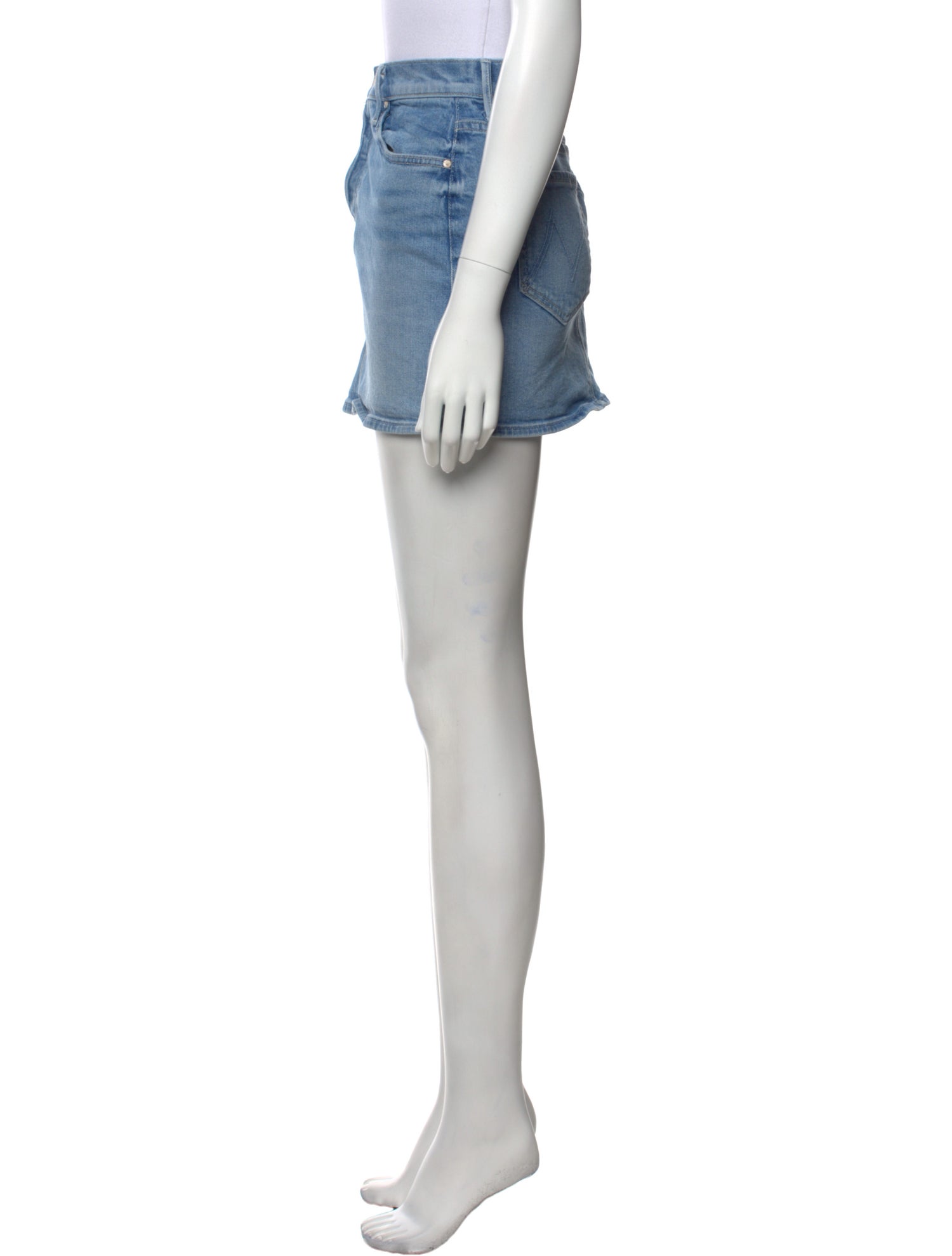 Mother Distressed Accents Mini Skirt