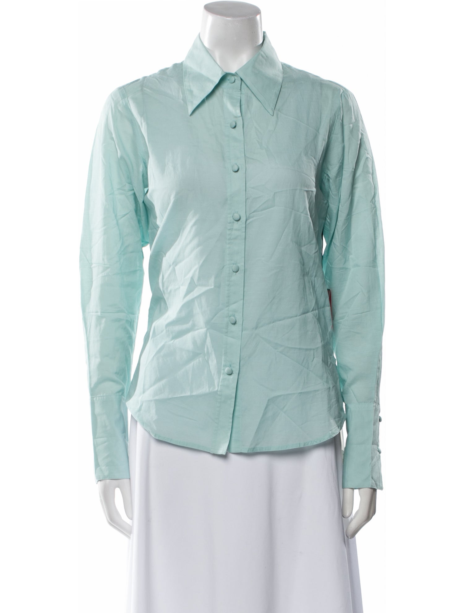 Mother Long Sleeve Button-Up Top