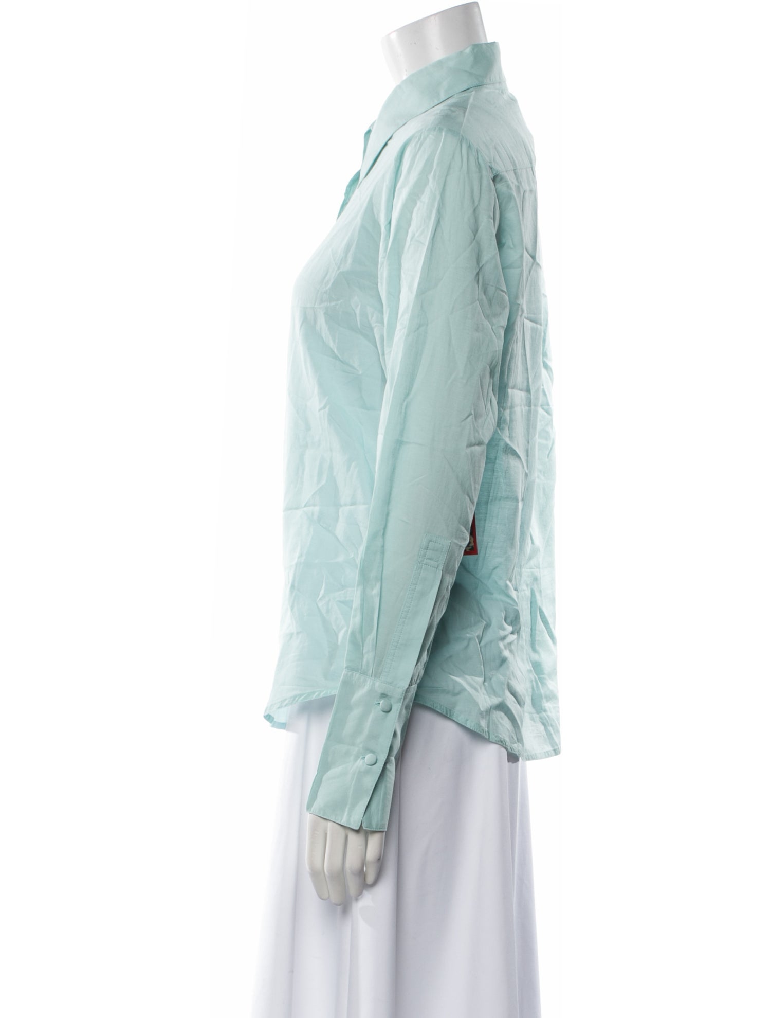 Mother Long Sleeve Button-Up Top