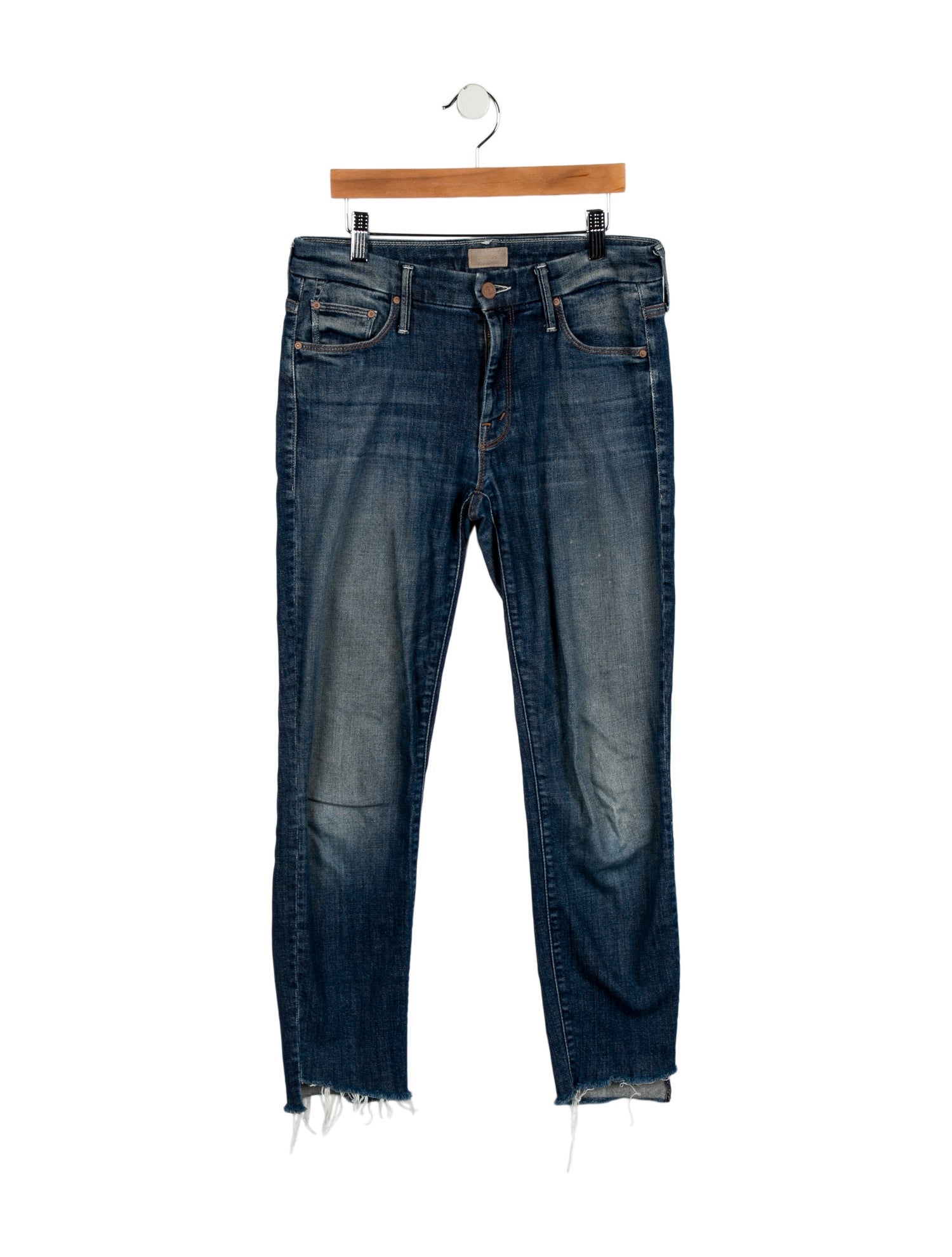Mother Mid-Rise Skinny Leg Jeans