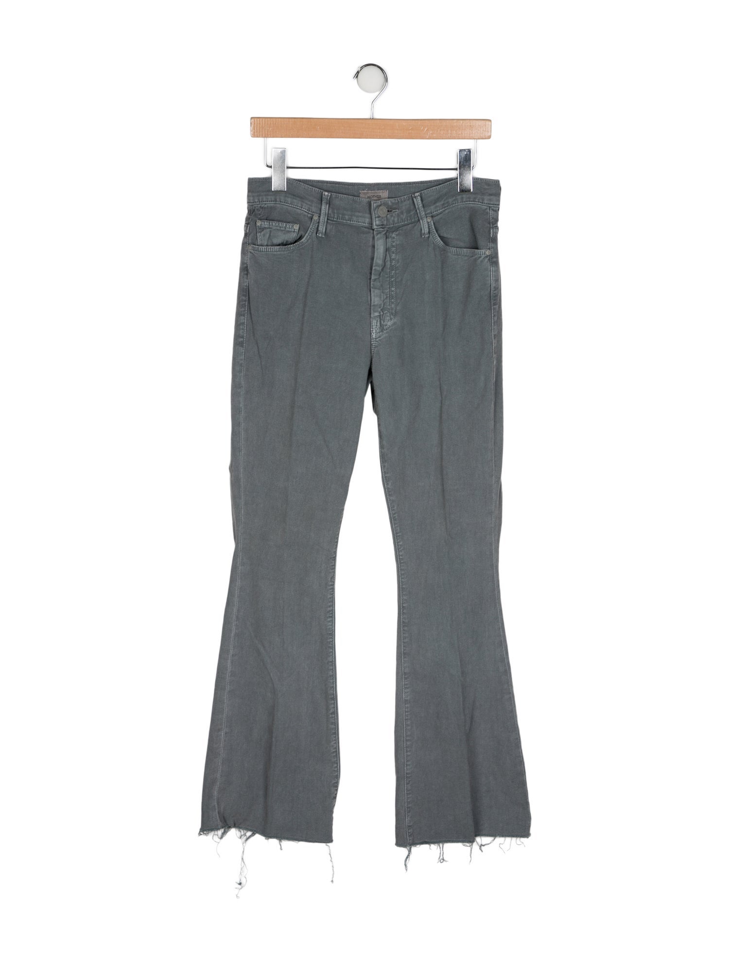 Mother Mid-Rise Wide Leg Jeans